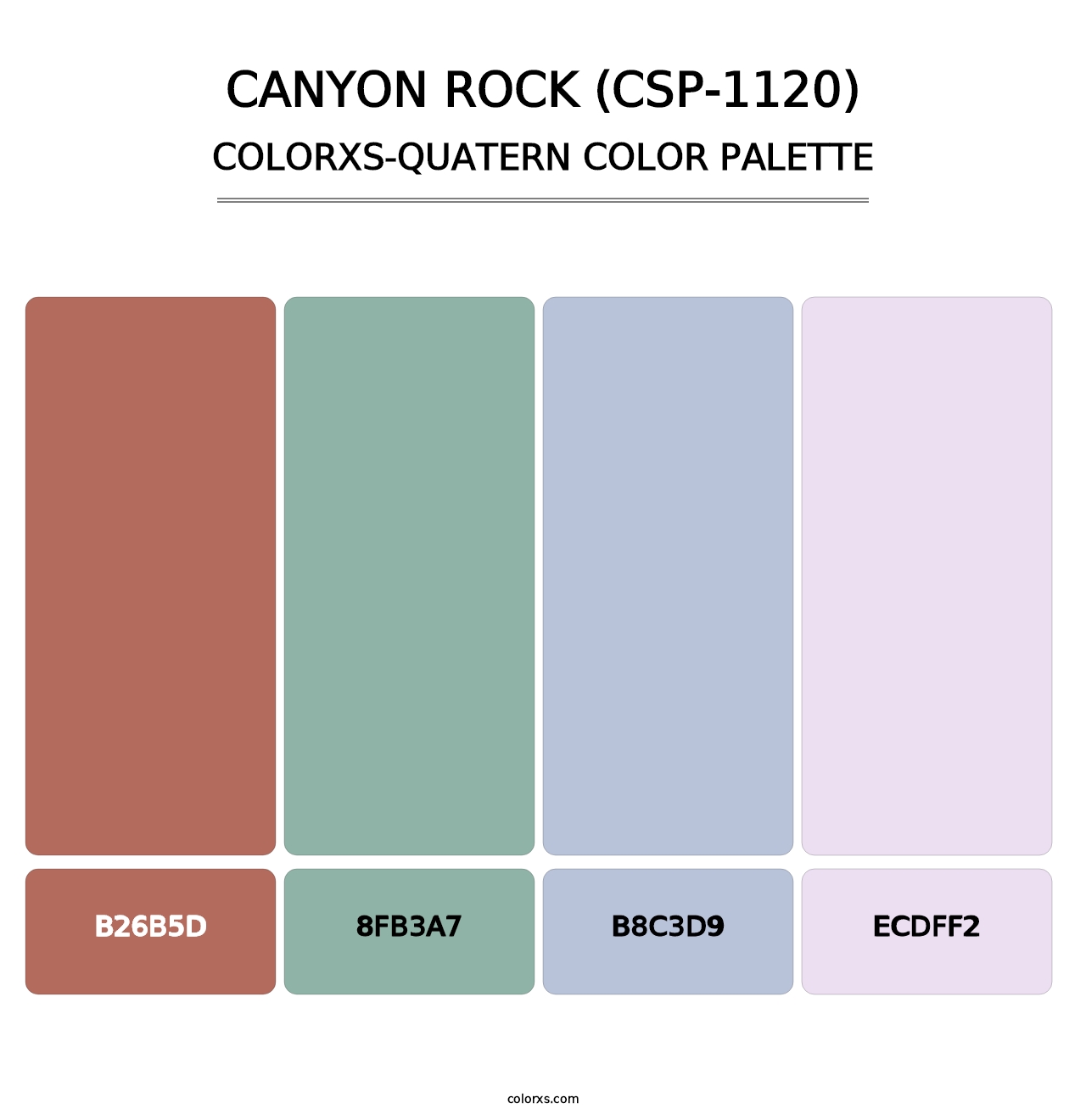 Canyon Rock (CSP-1120) - Colorxs Quatern Palette