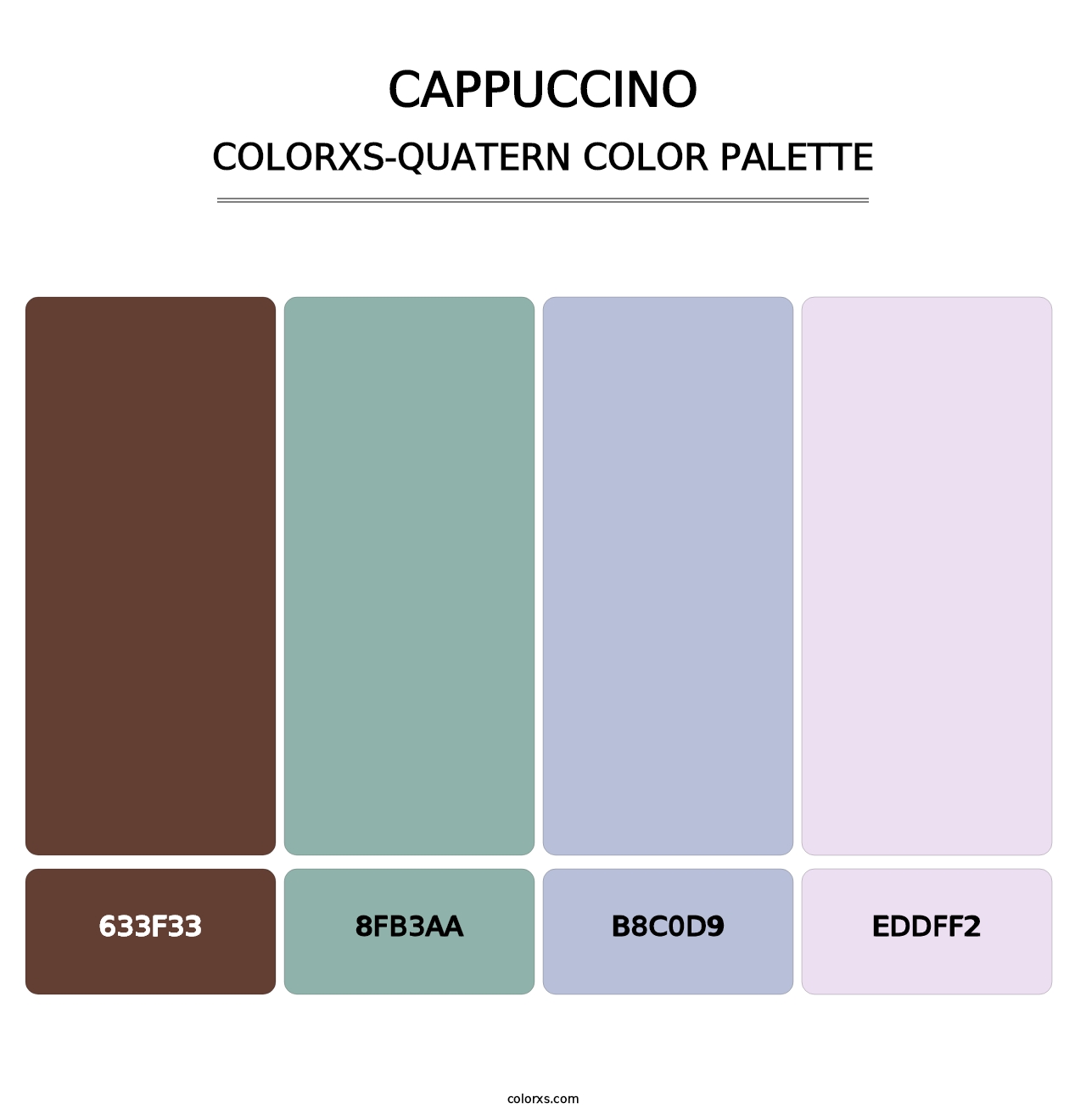 Cappuccino - Colorxs Quatern Palette