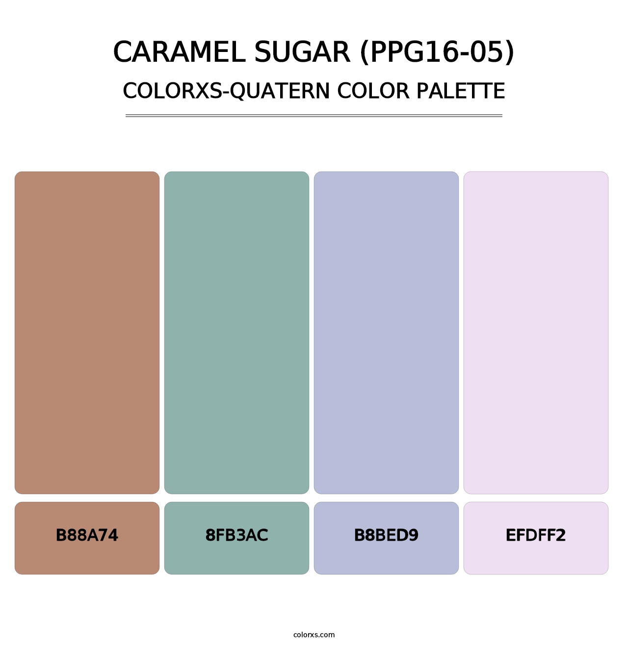 Caramel Sugar (PPG16-05) - Colorxs Quatern Palette
