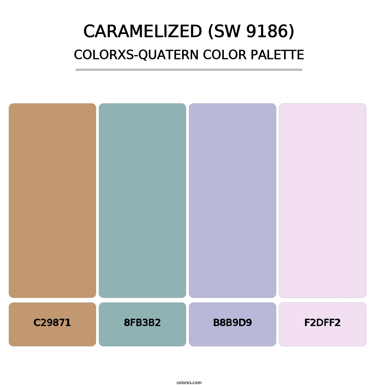 Caramelized (SW 9186) - Colorxs Quatern Palette