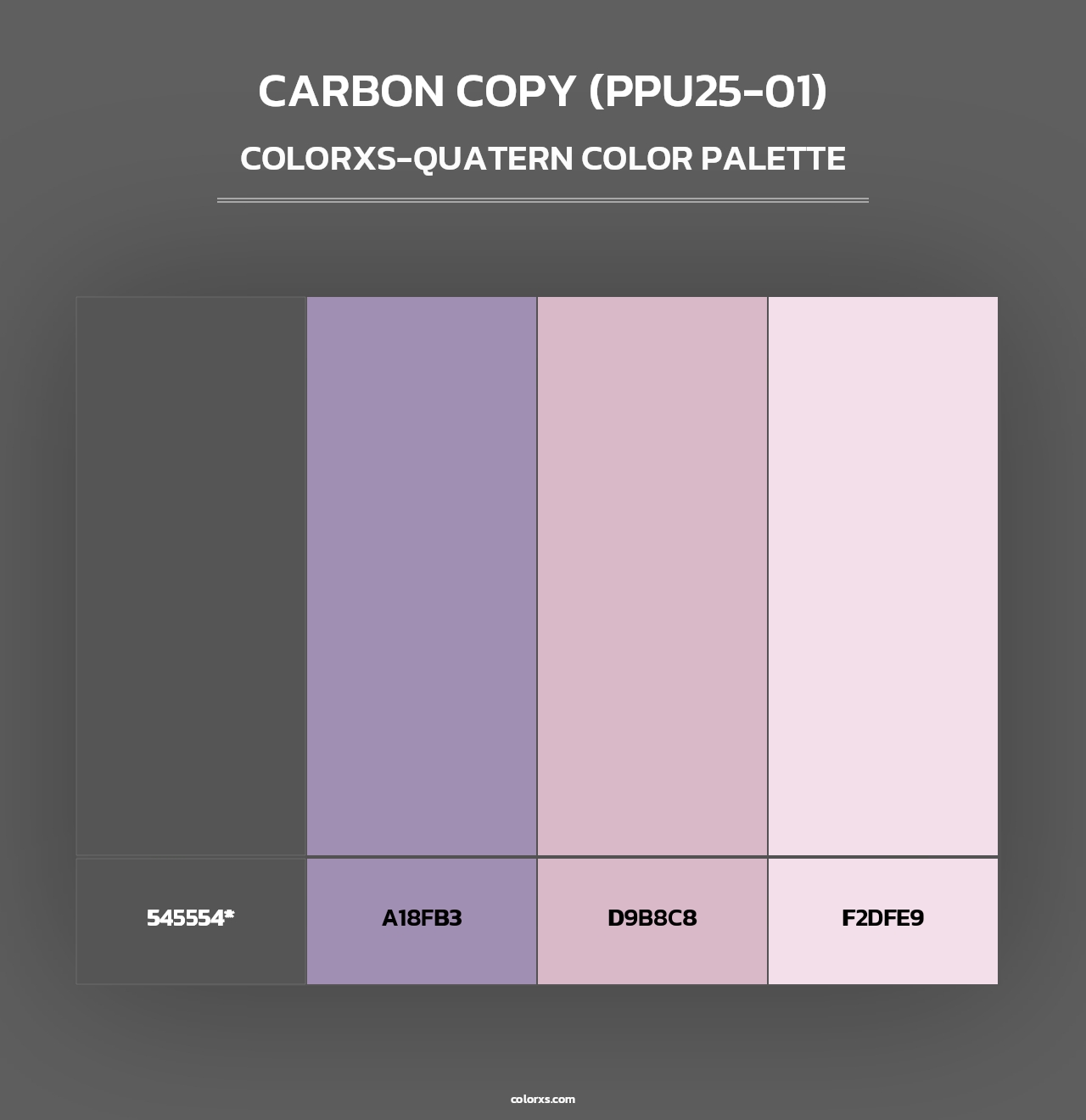 Carbon Copy (PPU25-01) - Colorxs Quad Palette