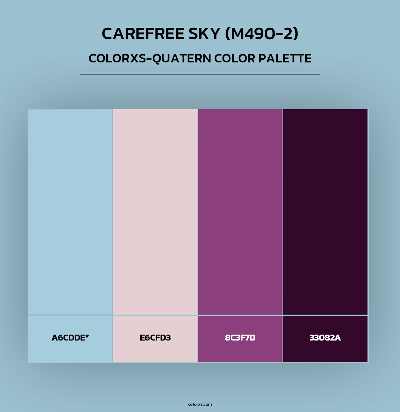 Carefree Sky (M490-2) - Colorxs Quad Palette