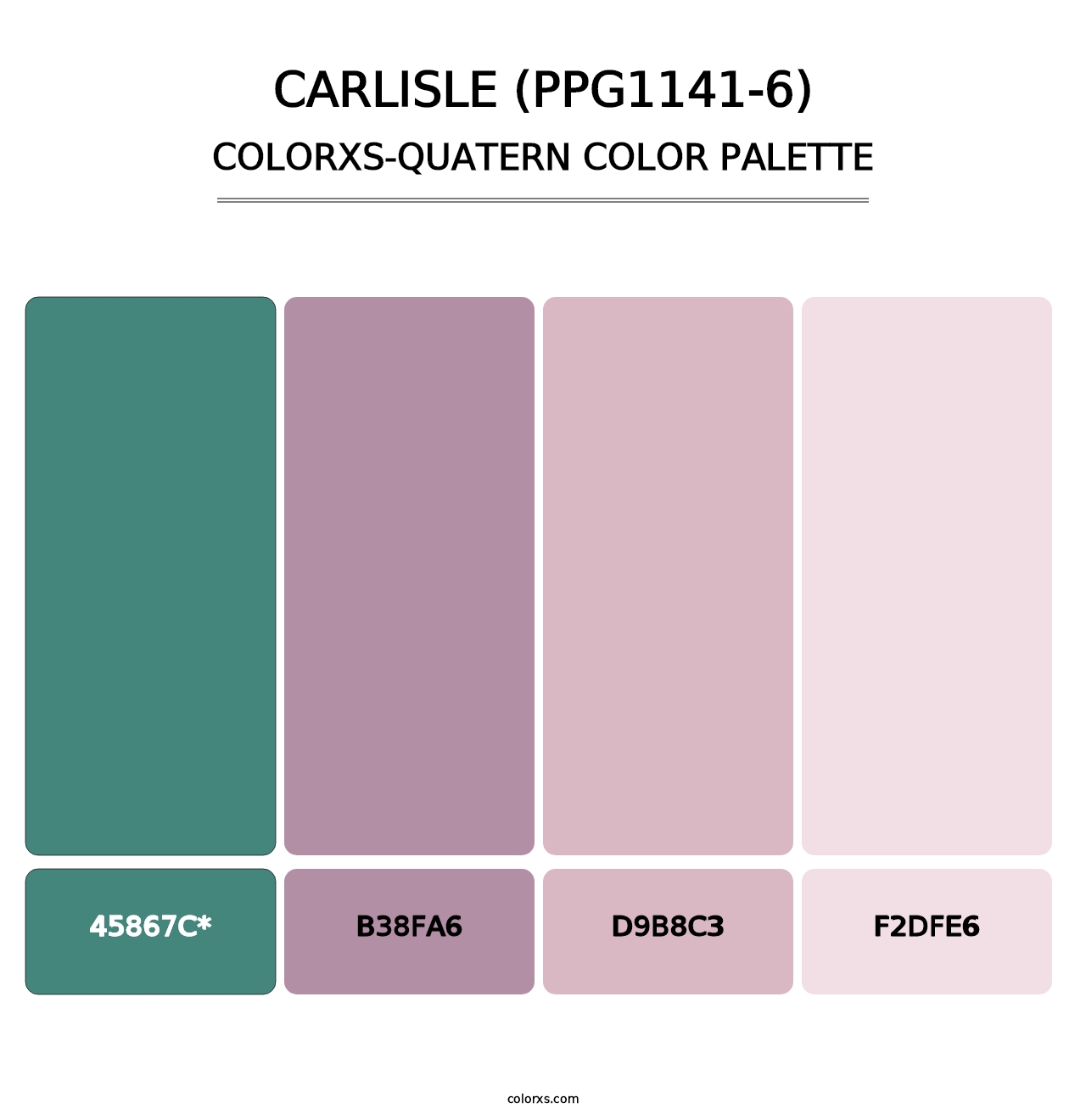 Carlisle (PPG1141-6) - Colorxs Quatern Palette