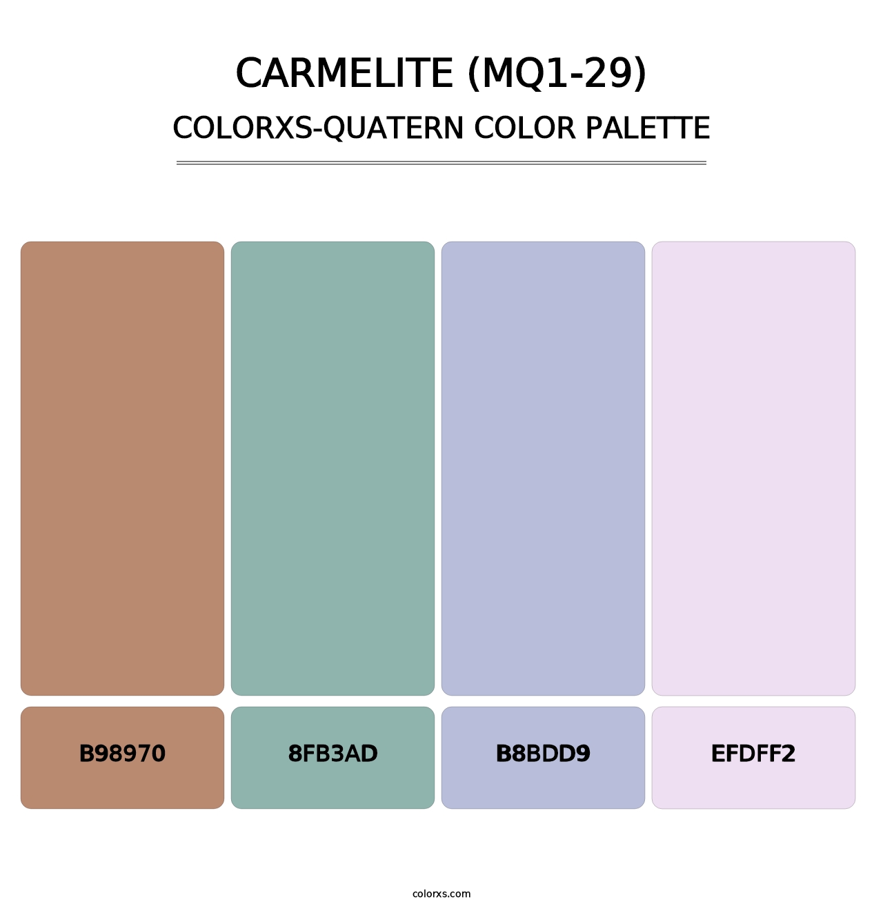 Carmelite (MQ1-29) - Colorxs Quatern Palette