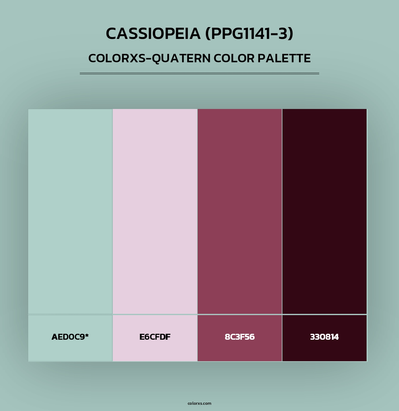 Cassiopeia (PPG1141-3) - Colorxs Quad Palette