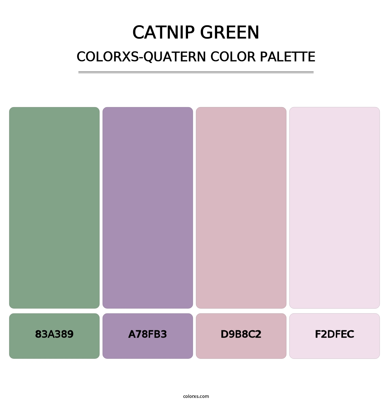 Catnip Green - Colorxs Quatern Palette