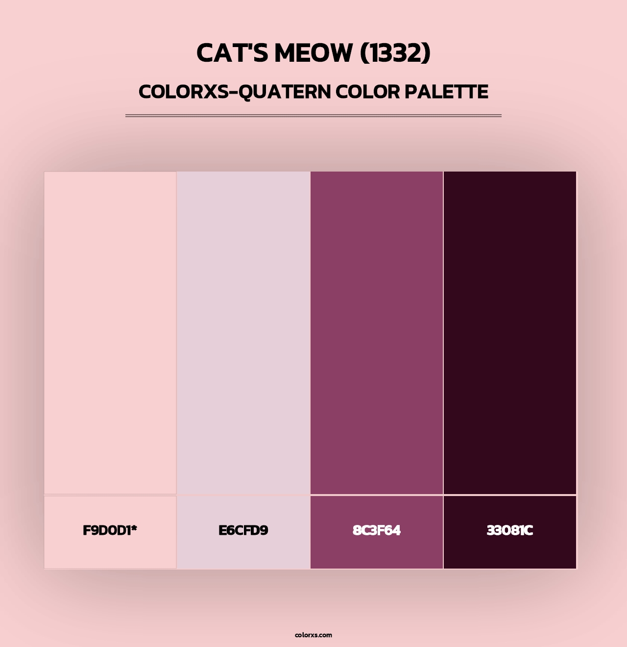 Cat's Meow (1332) - Colorxs Quad Palette