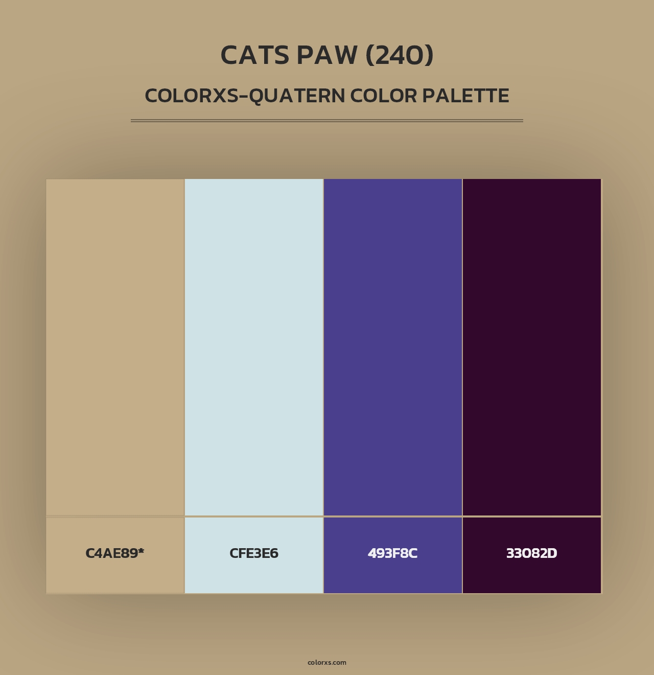 Cats Paw (240) - Colorxs Quad Palette