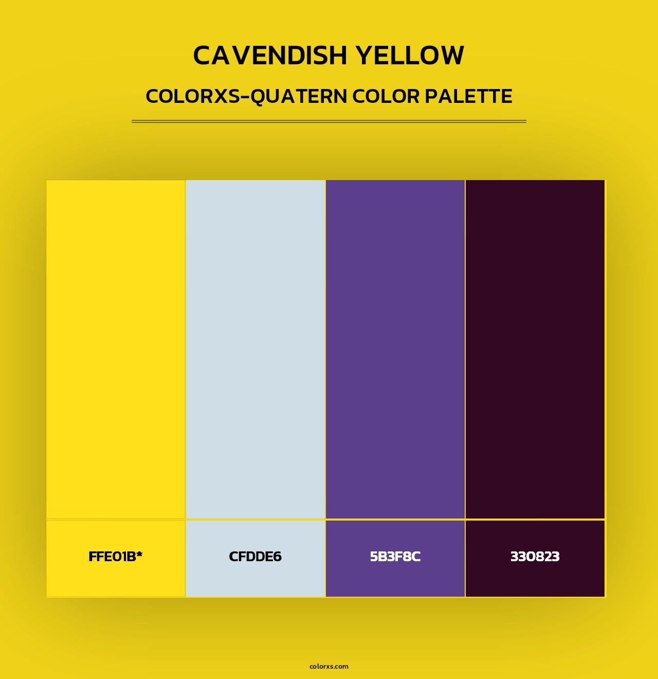 Cavendish Yellow - Colorxs Quad Palette