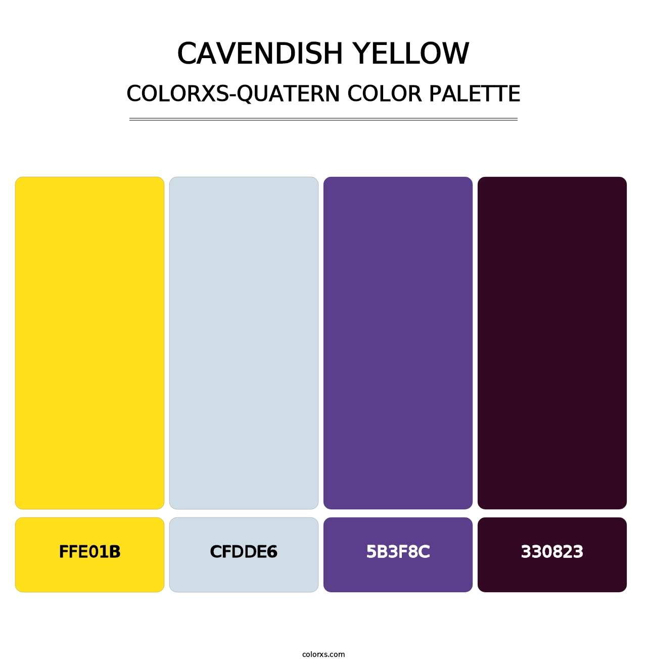 Cavendish Yellow - Colorxs Quatern Palette