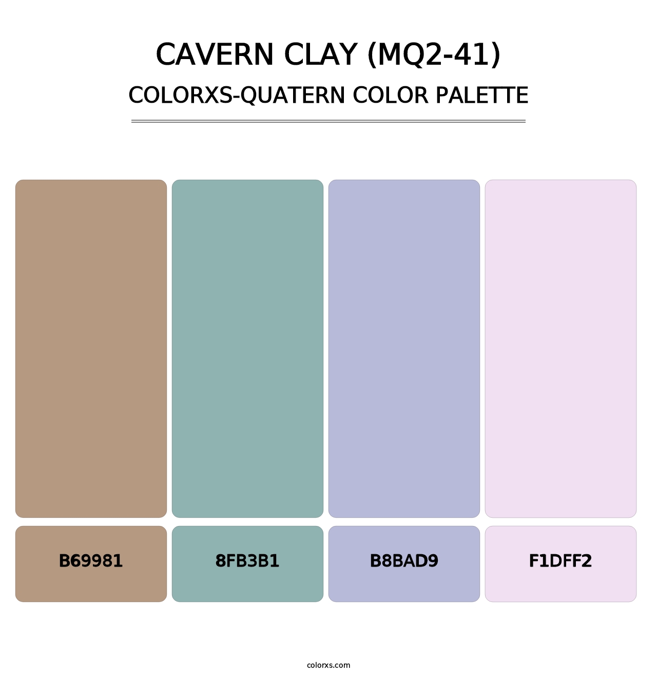 Cavern Clay (MQ2-41) - Colorxs Quatern Palette