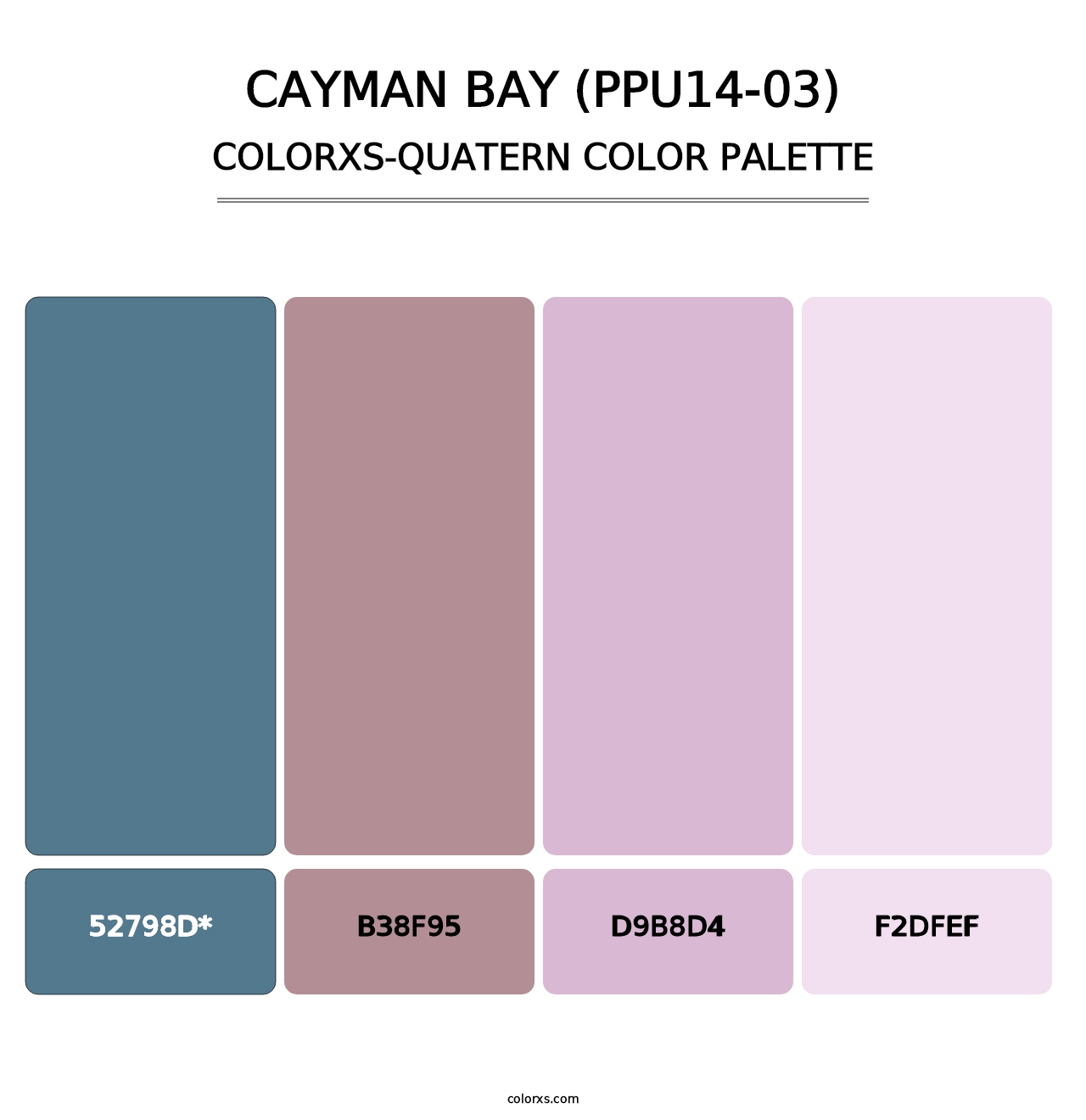 Cayman Bay (PPU14-03) - Colorxs Quatern Palette
