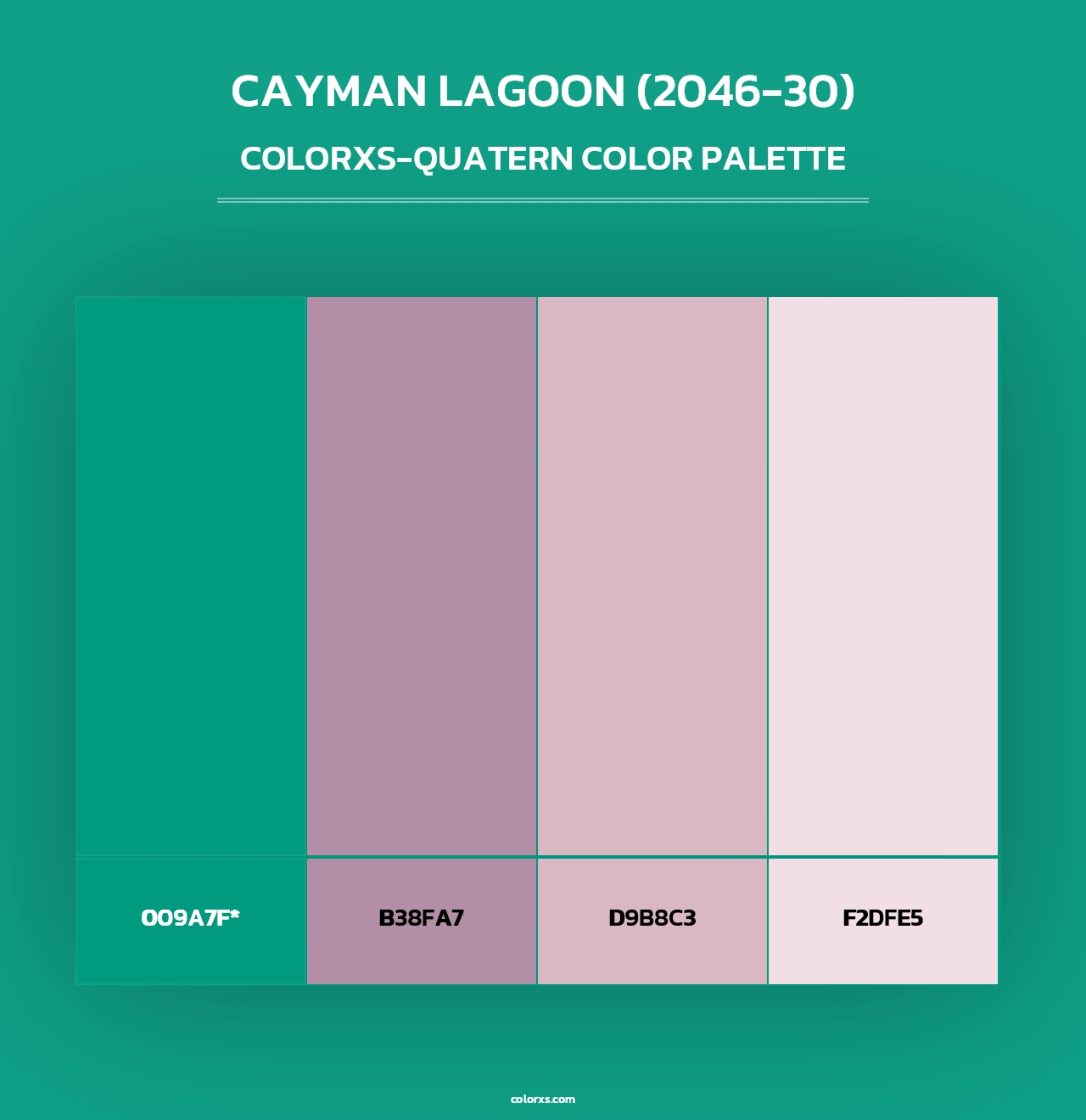 Cayman Lagoon (2046-30) - Colorxs Quad Palette