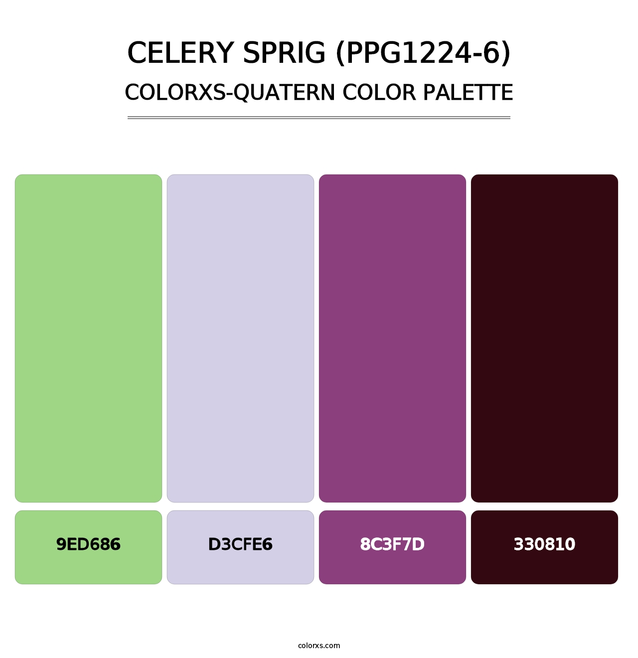 Celery Sprig (PPG1224-6) - Colorxs Quatern Palette