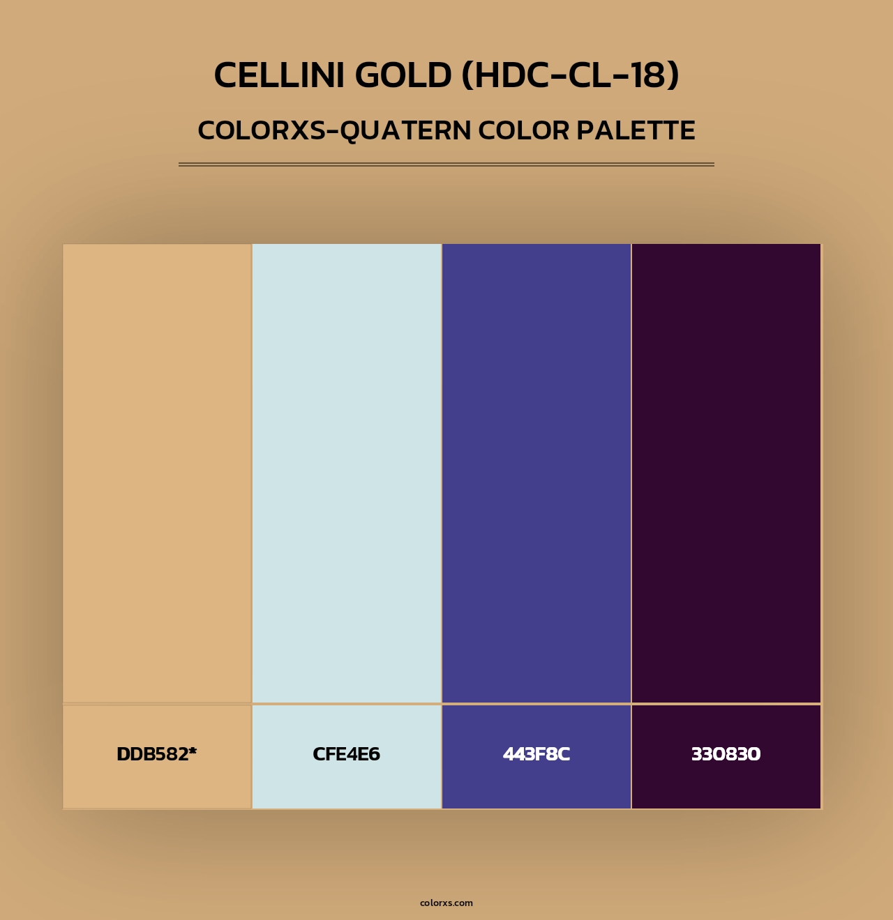 Cellini Gold (HDC-CL-18) - Colorxs Quad Palette