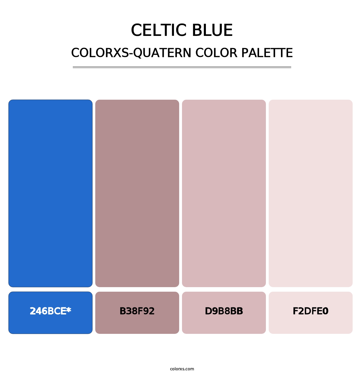 Celtic Blue - Colorxs Quatern Palette