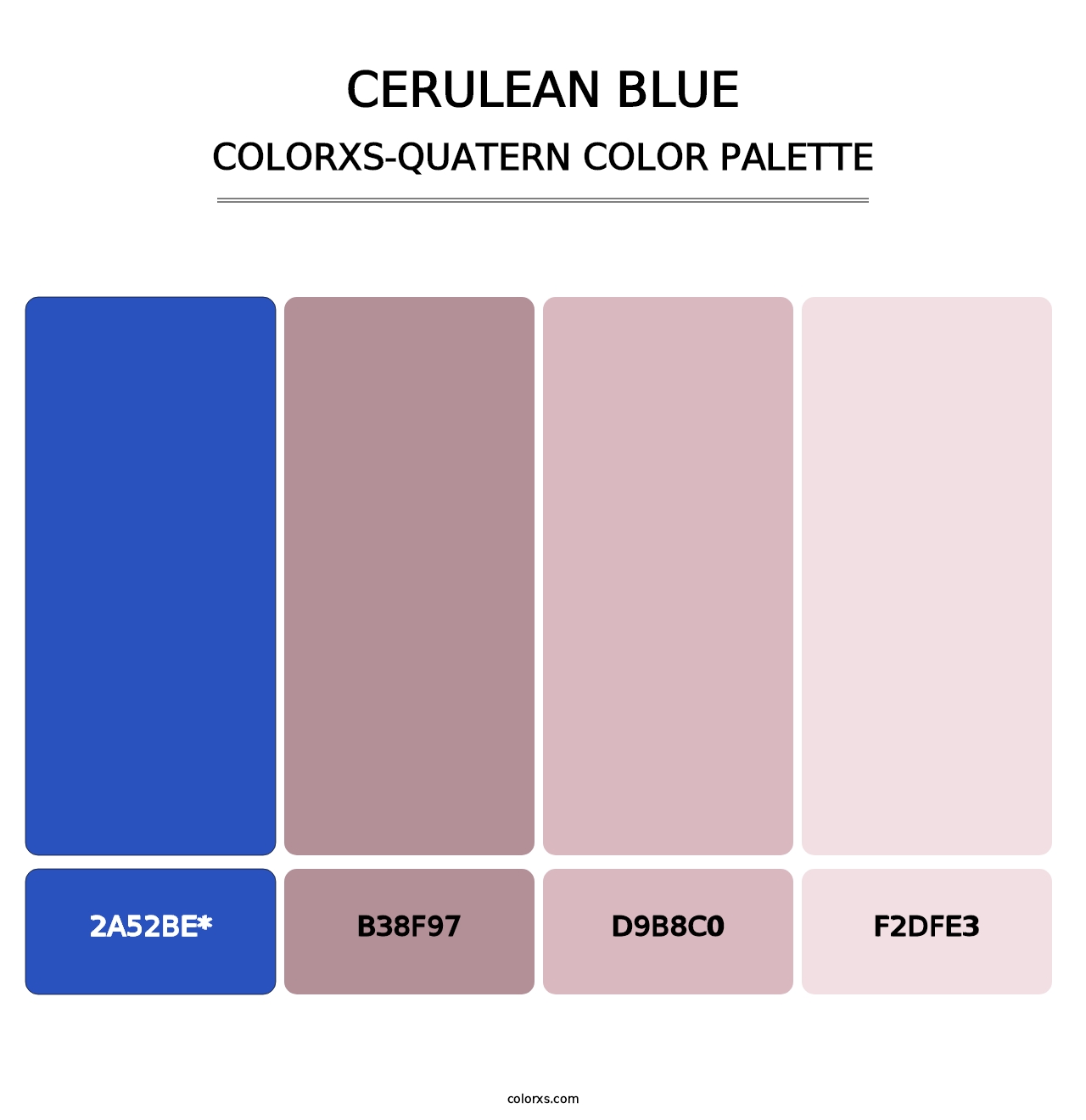 Cerulean blue - Colorxs Quatern Palette
