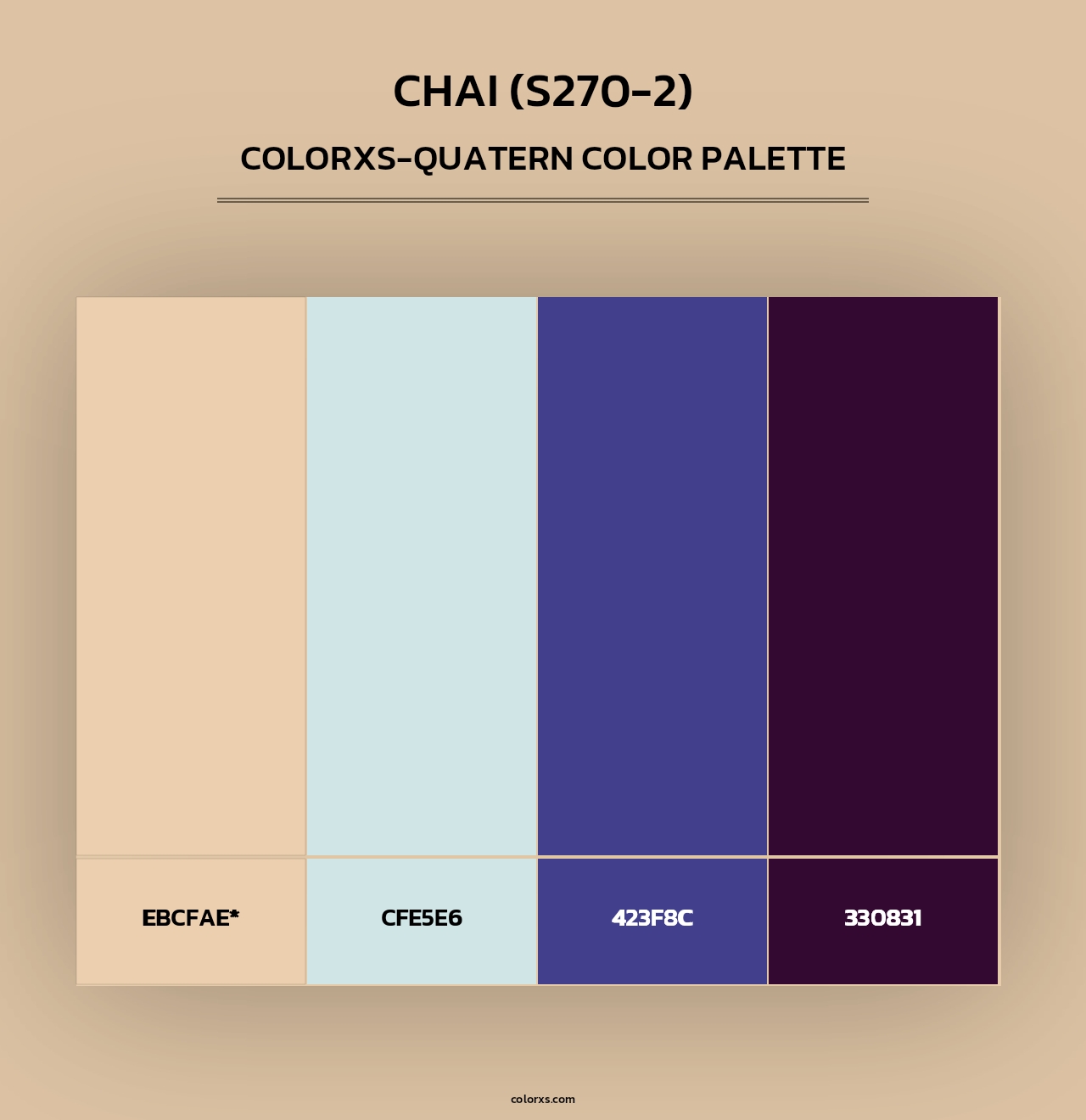 Chai (S270-2) - Colorxs Quad Palette