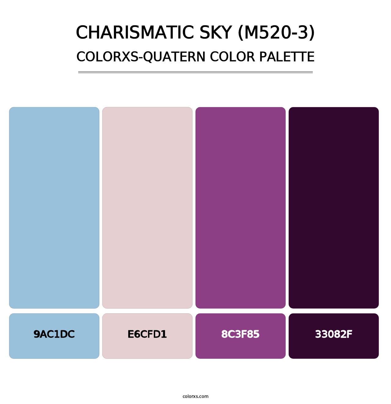 Charismatic Sky (M520-3) - Colorxs Quatern Palette