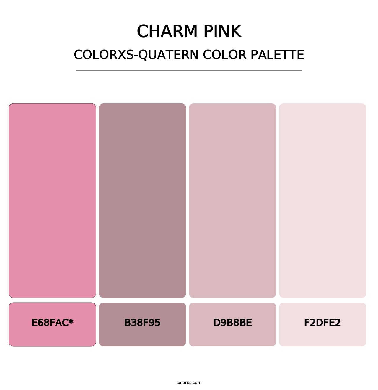 Charm Pink - Colorxs Quatern Palette