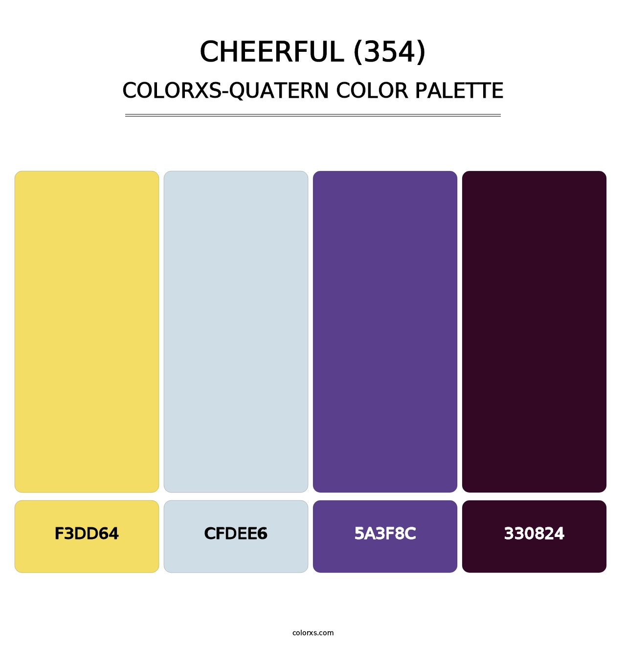 Cheerful (354) - Colorxs Quatern Palette