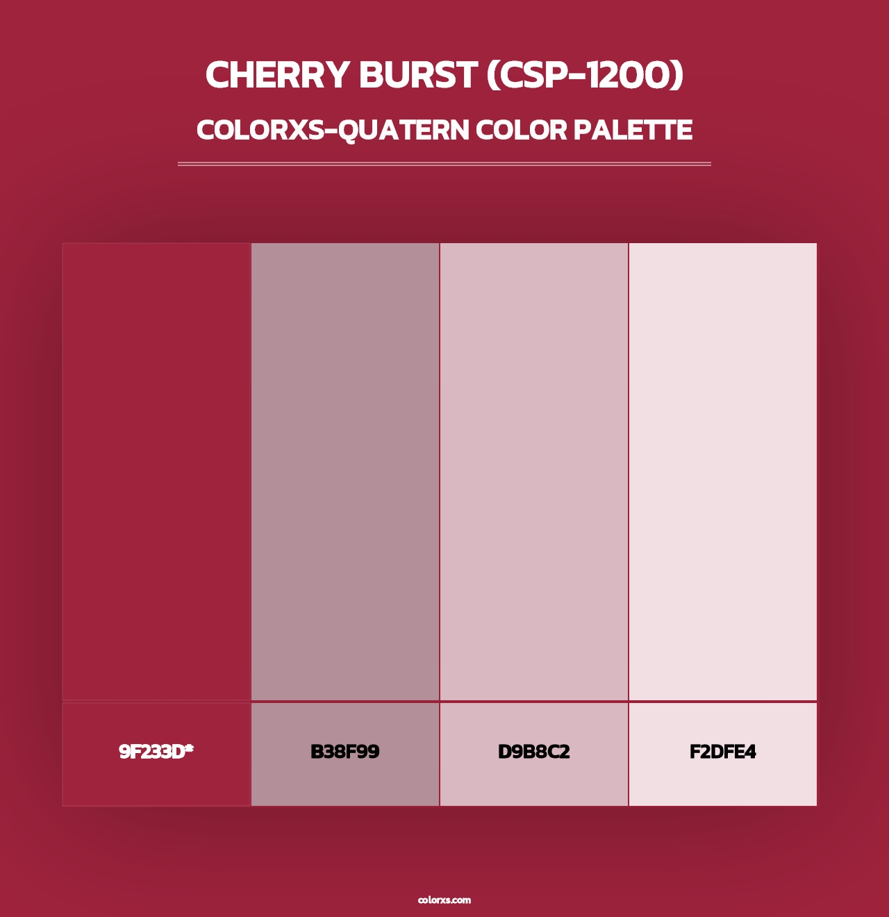 Cherry Burst (CSP-1200) - Colorxs Quad Palette