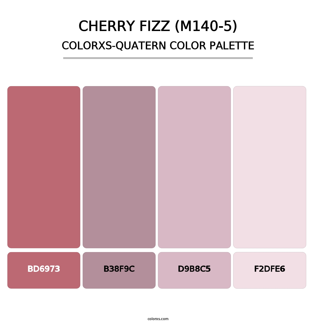 Cherry Fizz (M140-5) - Colorxs Quatern Palette