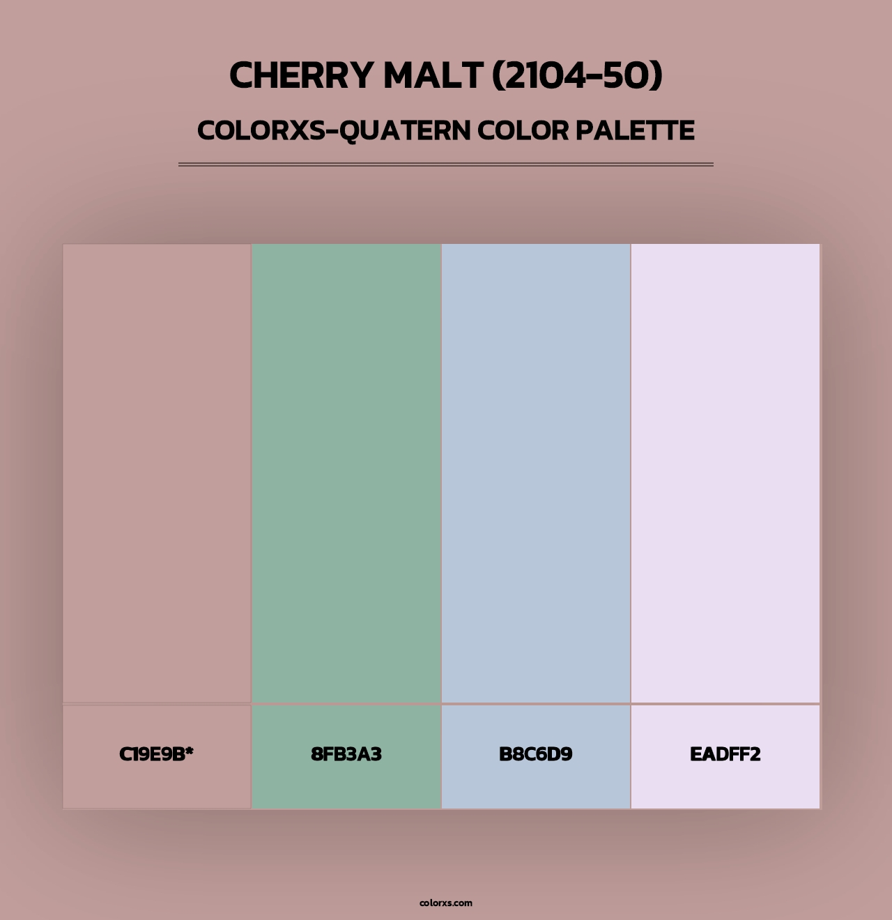 Cherry Malt (2104-50) - Colorxs Quad Palette