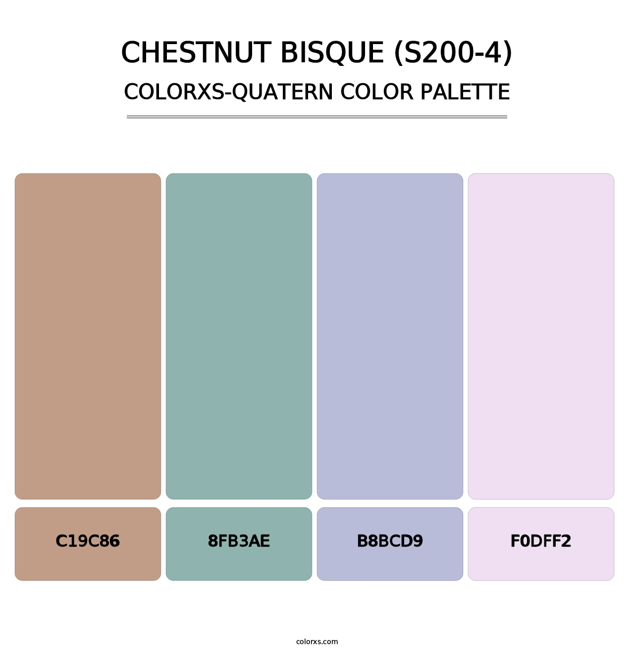 Chestnut Bisque (S200-4) - Colorxs Quatern Palette