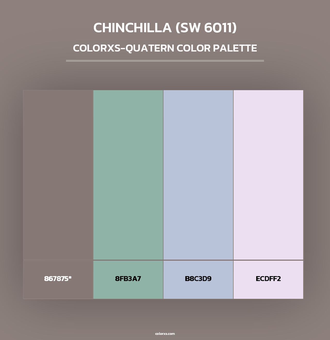 Chinchilla (SW 6011) - Colorxs Quad Palette