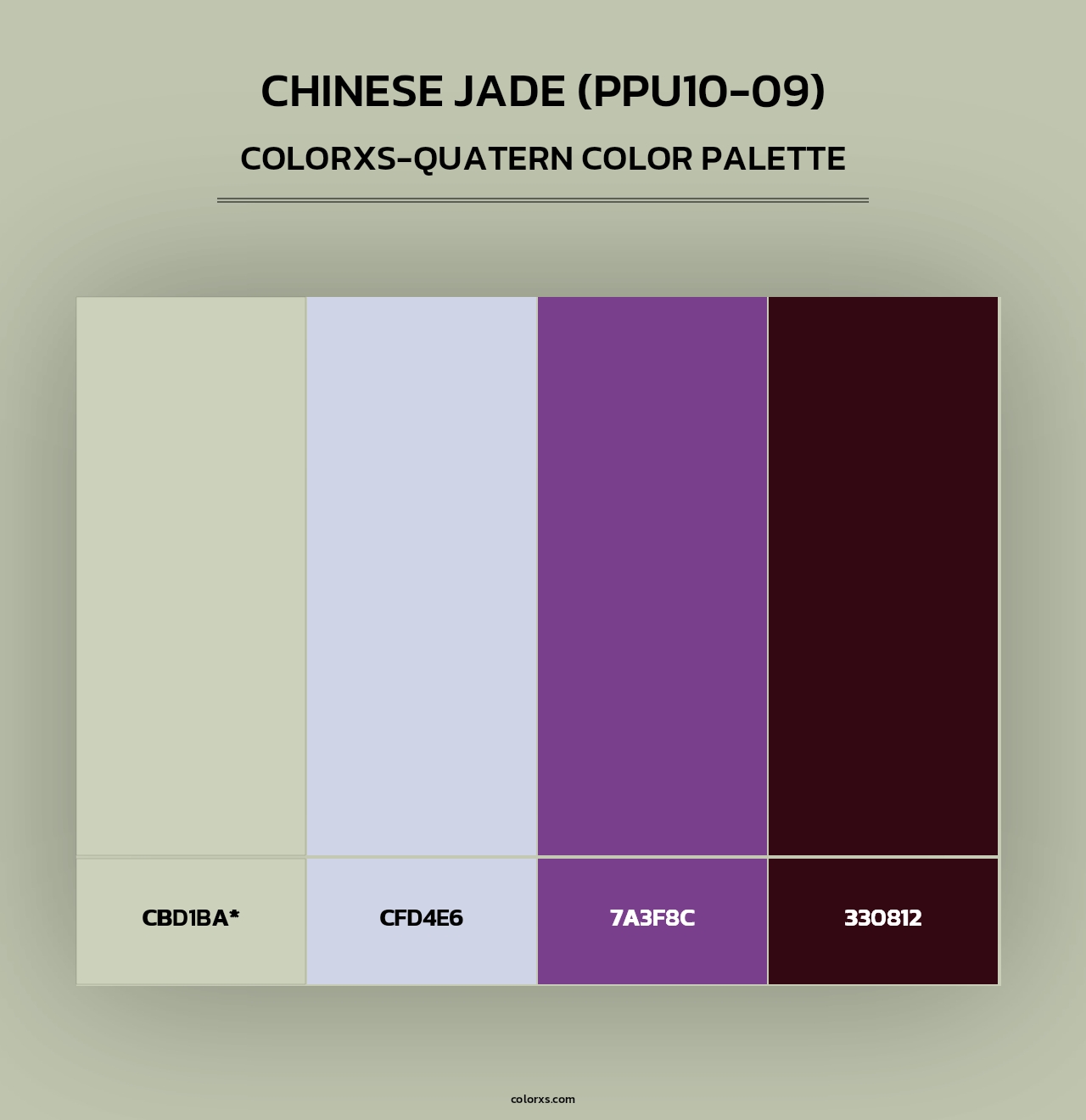 Chinese Jade (PPU10-09) - Colorxs Quad Palette