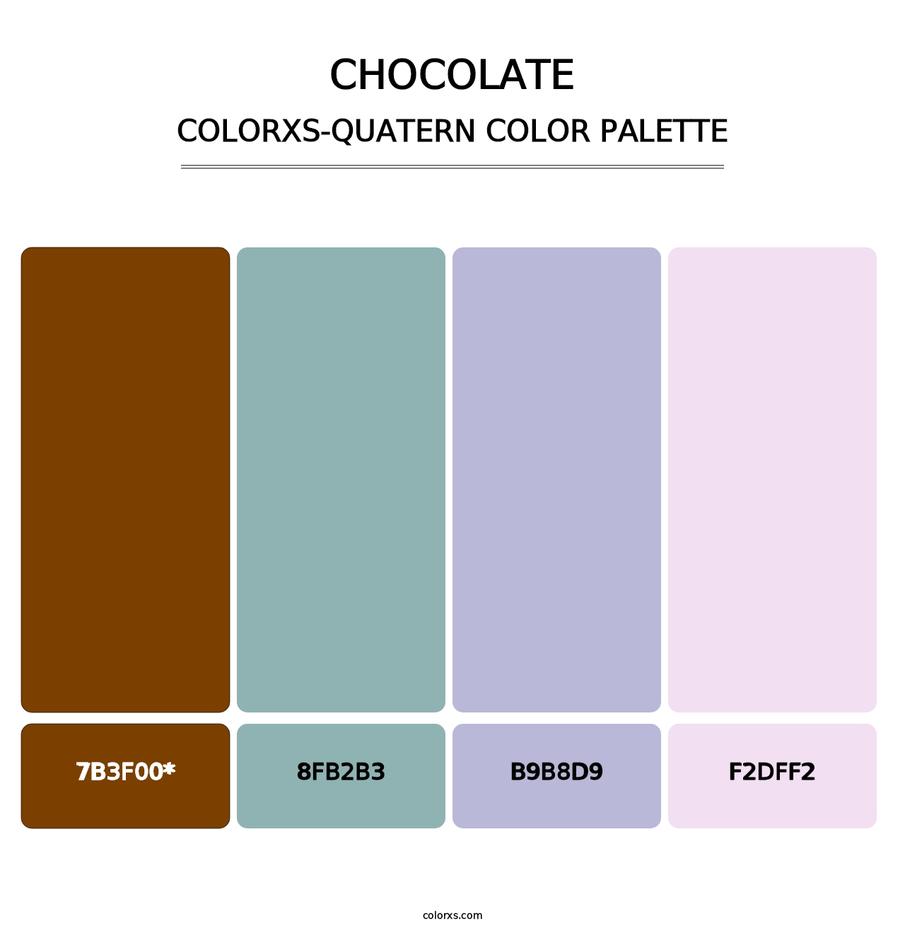 Chocolate - Colorxs Quatern Palette