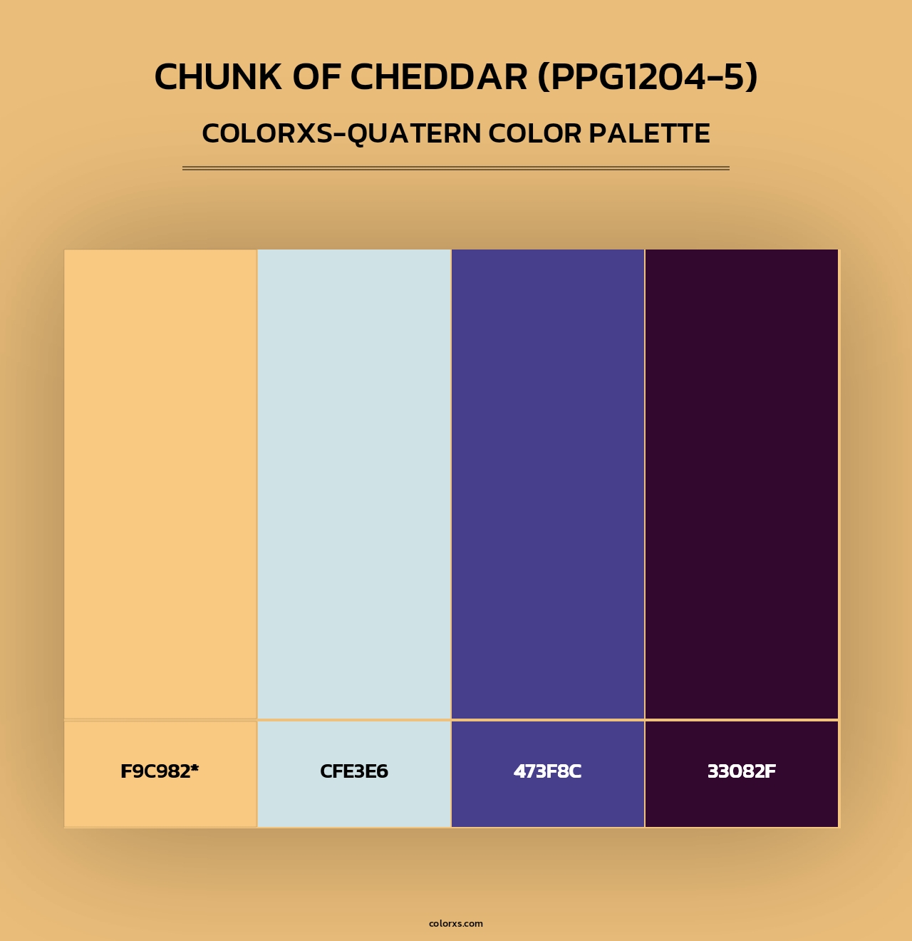 Chunk Of Cheddar (PPG1204-5) - Colorxs Quad Palette