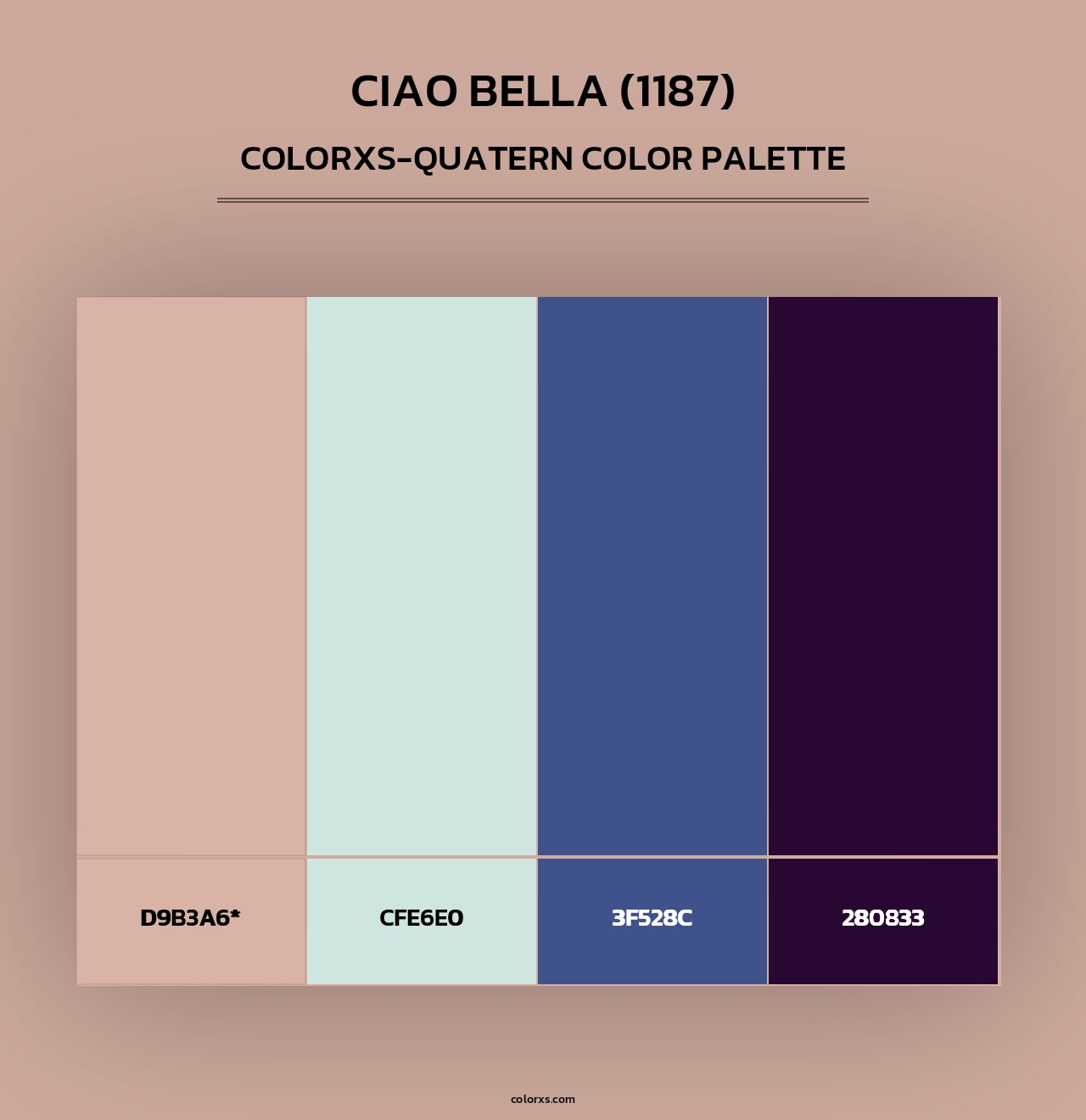 Ciao Bella (1187) - Colorxs Quad Palette