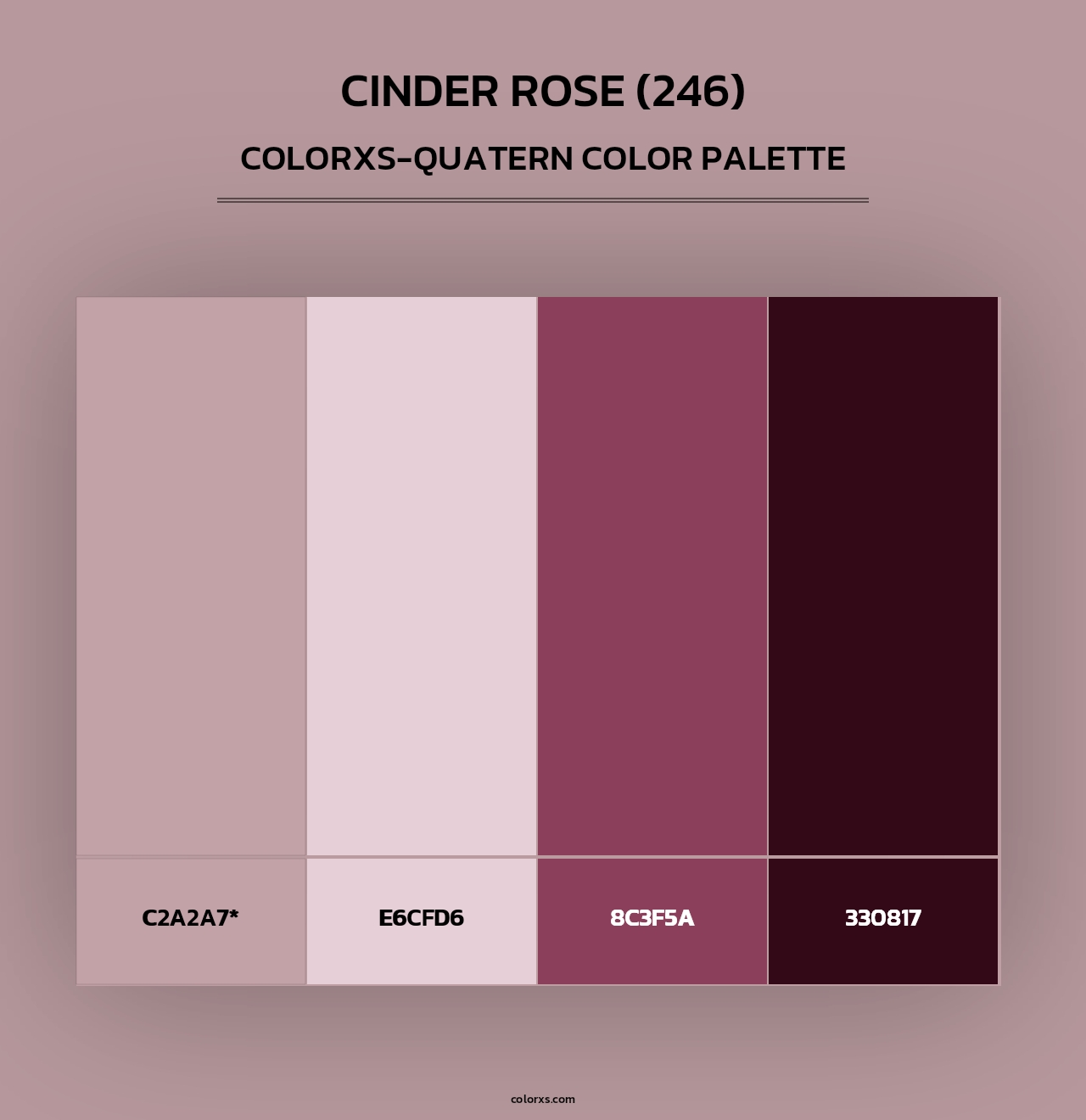 Cinder Rose (246) - Colorxs Quad Palette
