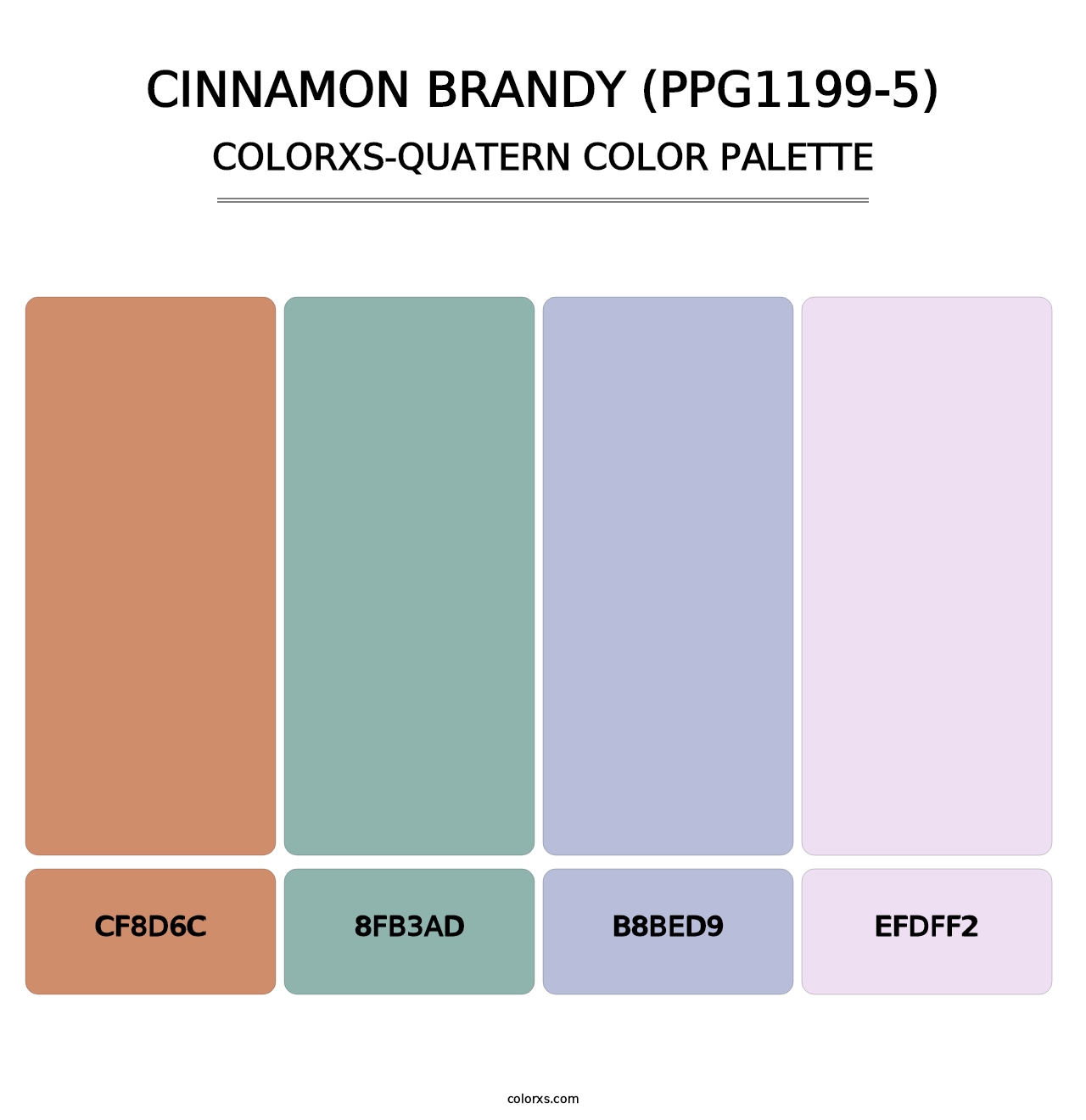 Cinnamon Brandy (PPG1199-5) - Colorxs Quatern Palette