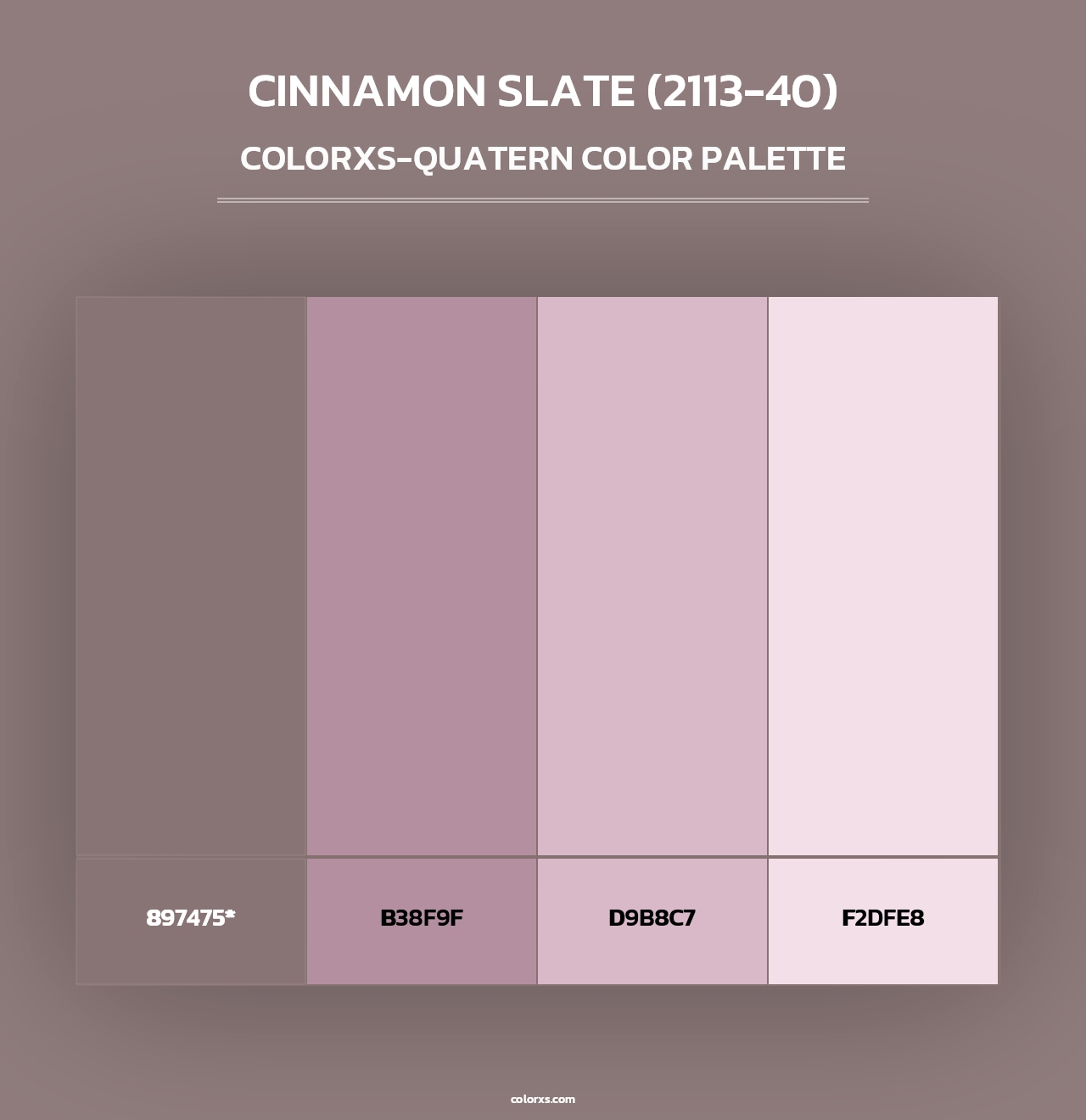Cinnamon Slate (2113-40) - Colorxs Quad Palette