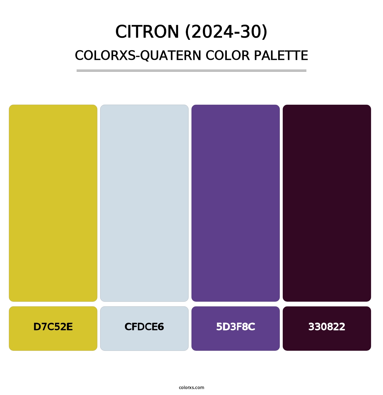 Citron (2024-30) - Colorxs Quatern Palette