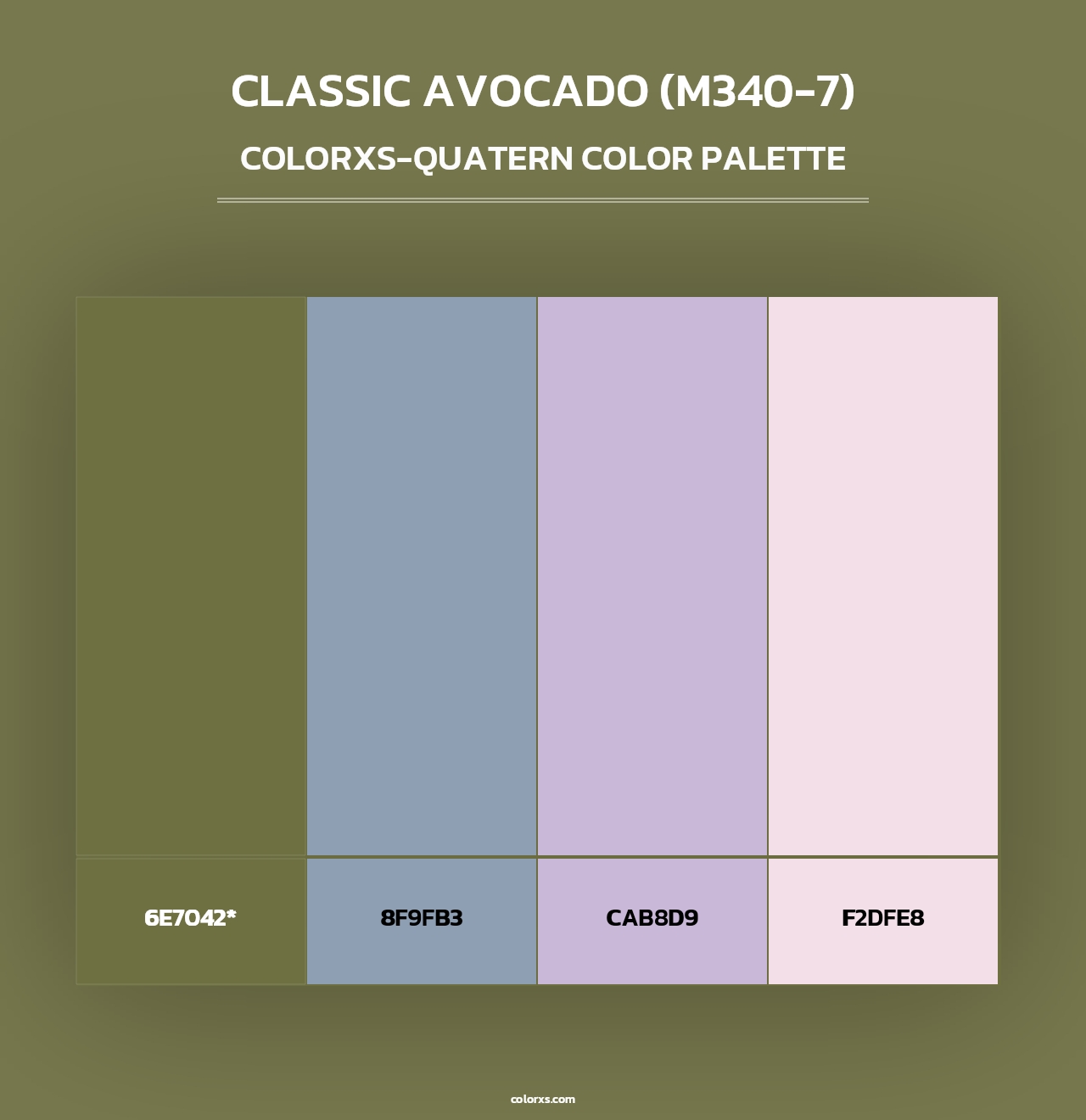 Classic Avocado (M340-7) - Colorxs Quad Palette