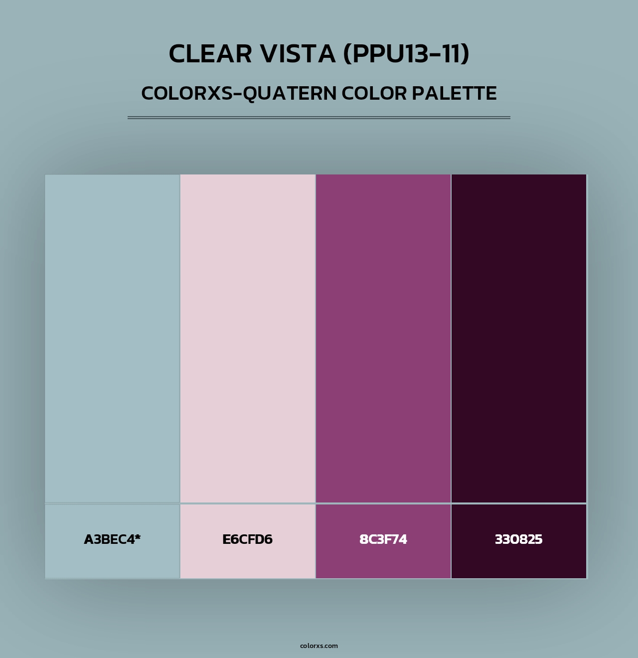 Clear Vista (PPU13-11) - Colorxs Quad Palette