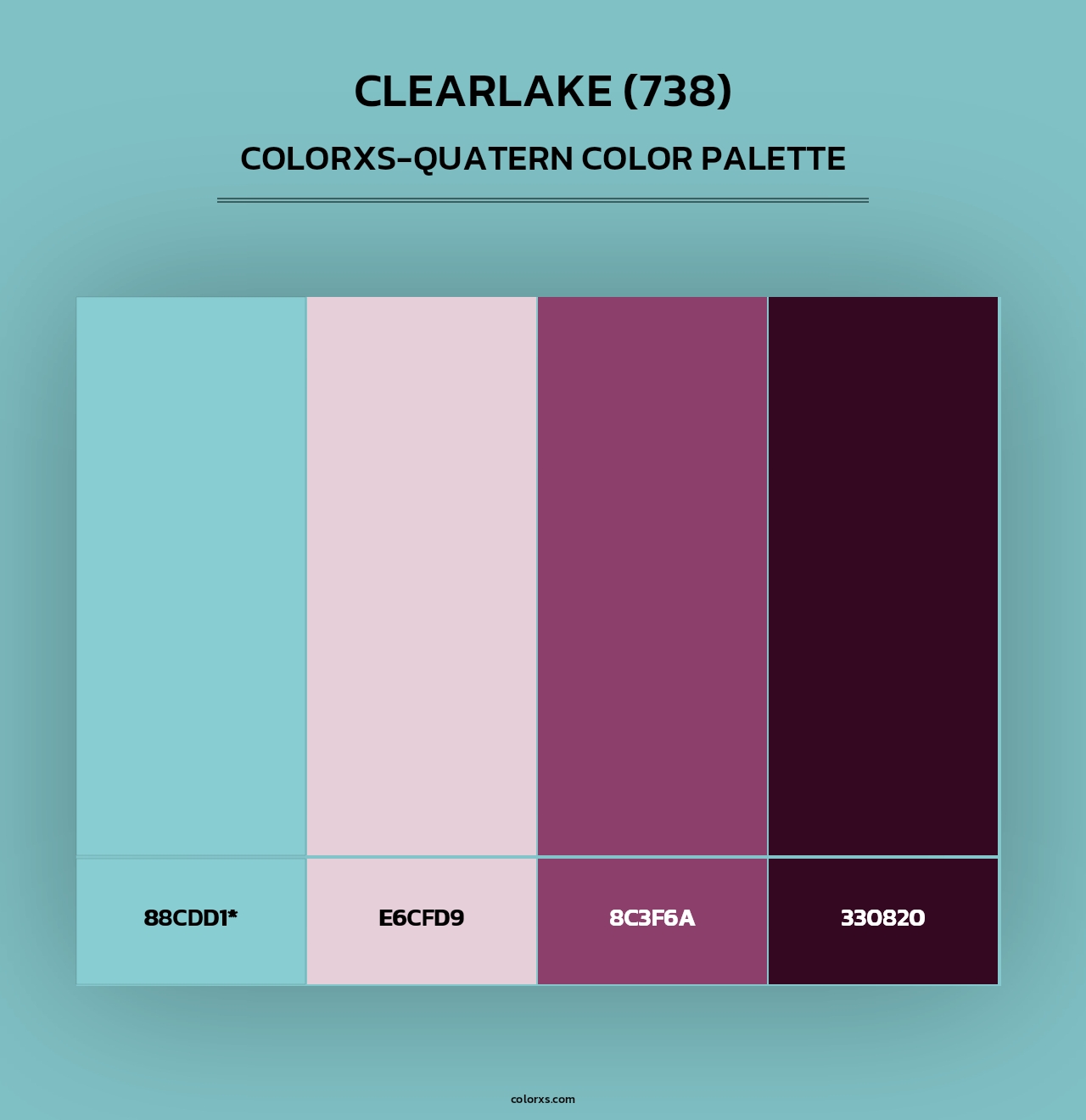 Clearlake (738) - Colorxs Quad Palette