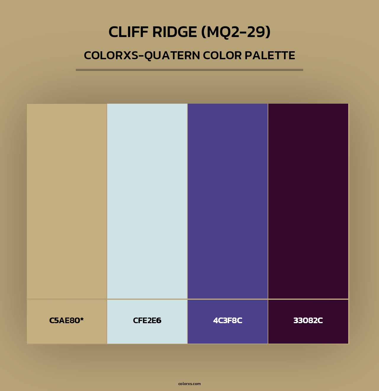 Cliff Ridge (MQ2-29) - Colorxs Quad Palette