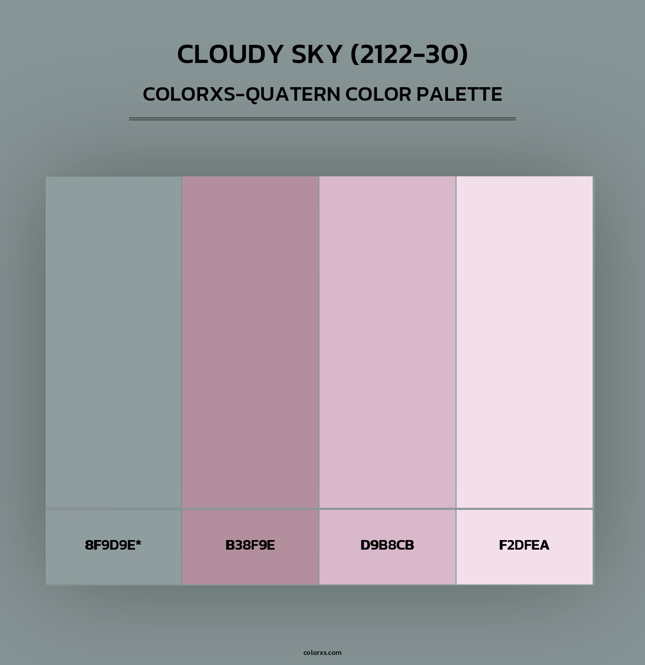 Cloudy Sky (2122-30) - Colorxs Quad Palette
