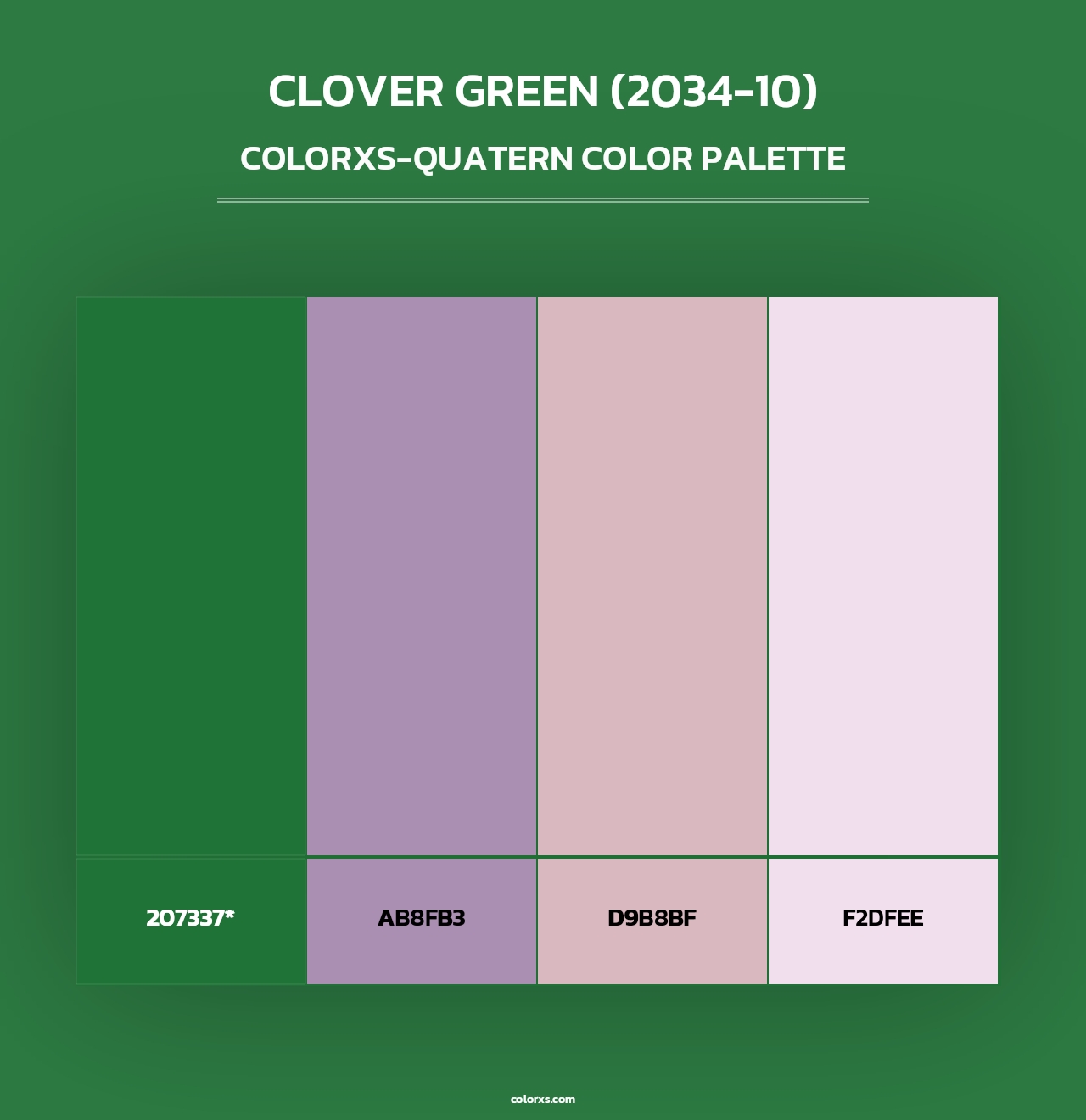 Clover Green (2034-10) - Colorxs Quad Palette