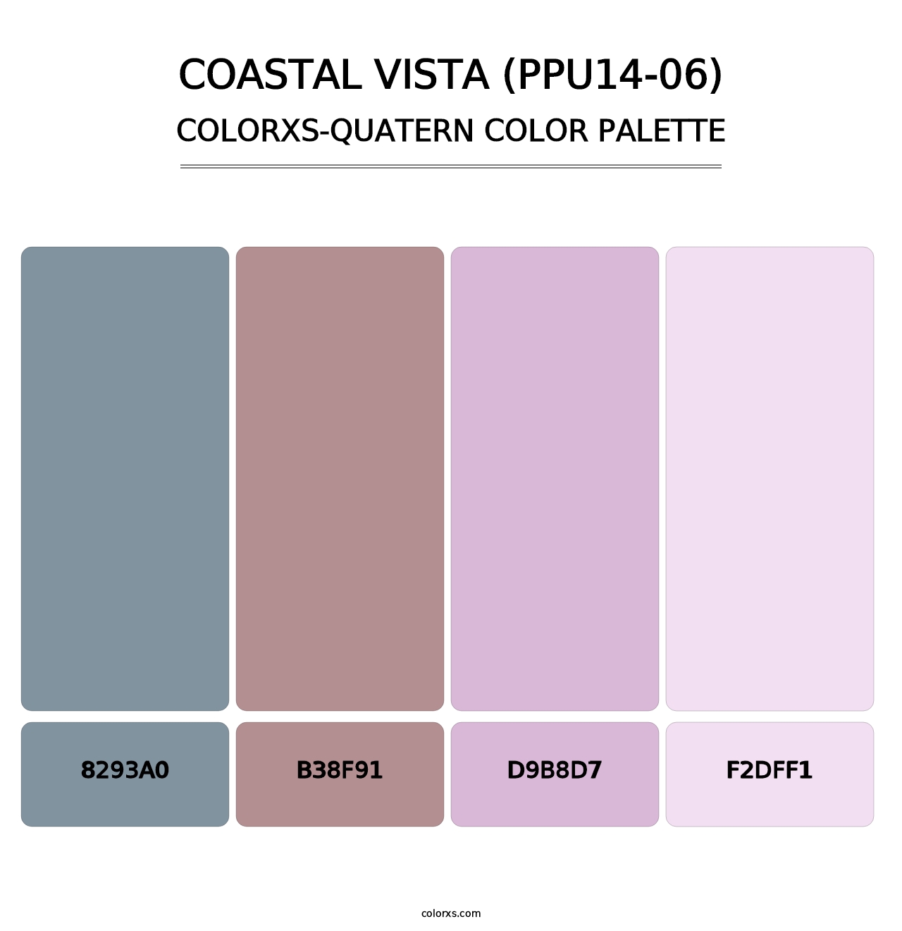 Coastal Vista (PPU14-06) - Colorxs Quatern Palette