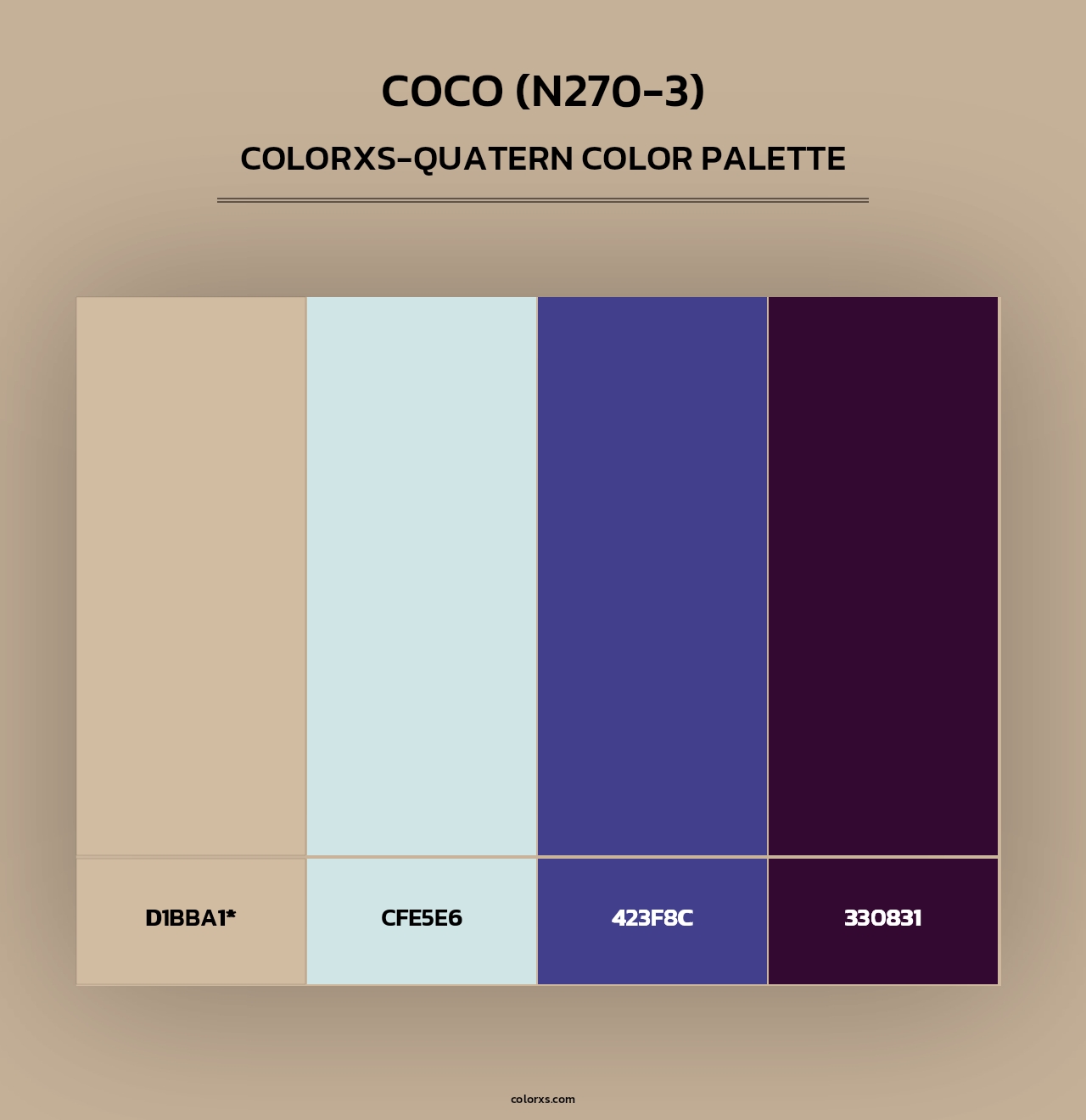 Coco (N270-3) - Colorxs Quad Palette