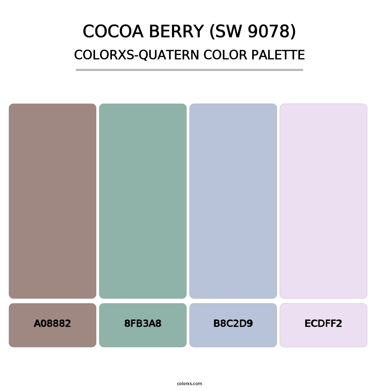 Cocoa Berry (SW 9078) - Colorxs Quatern Palette