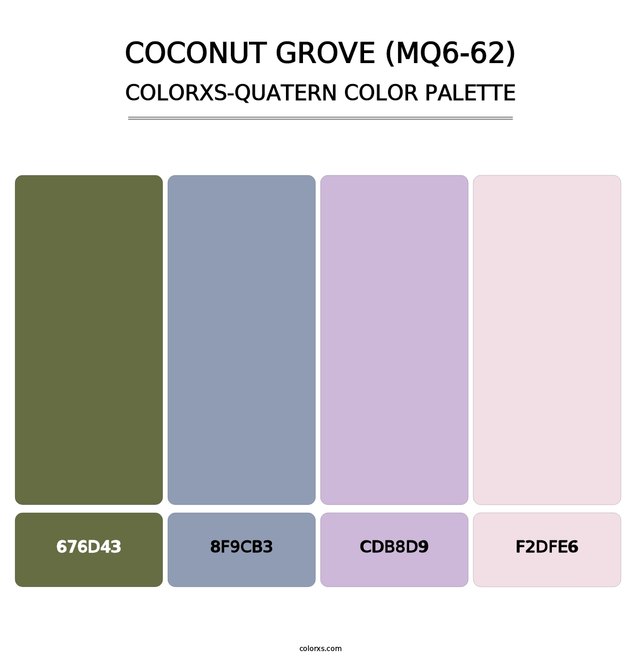 Coconut Grove (MQ6-62) - Colorxs Quatern Palette
