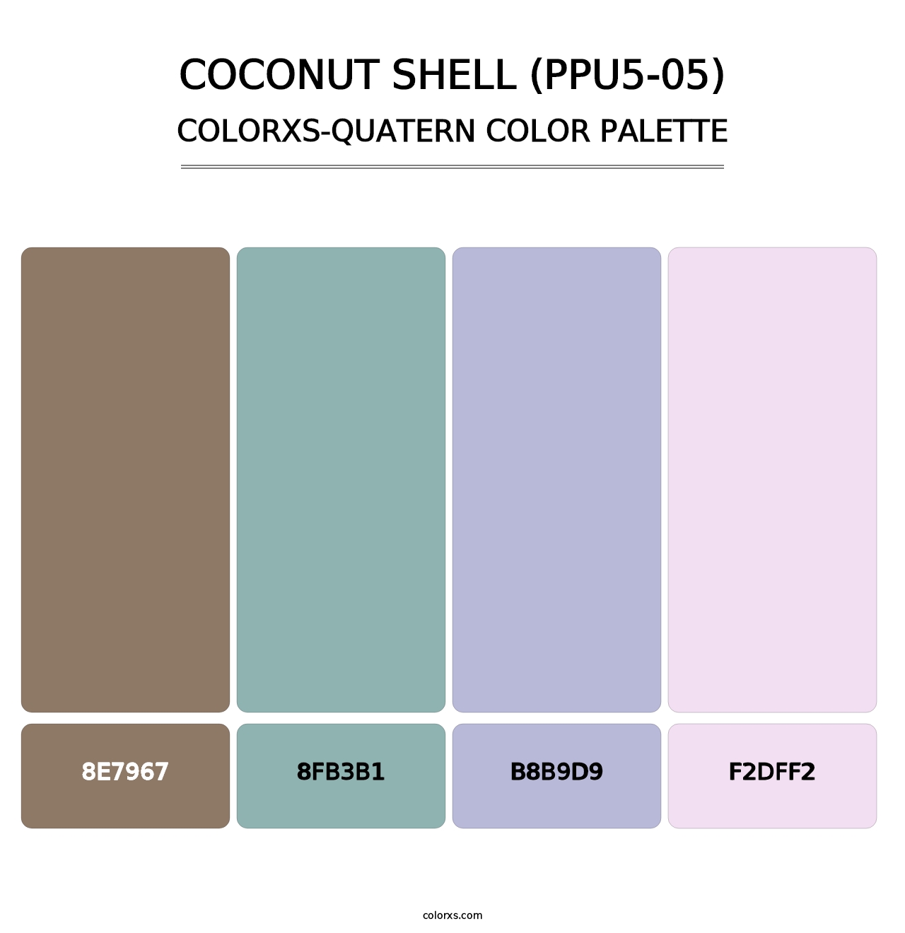 Coconut Shell (PPU5-05) - Colorxs Quatern Palette