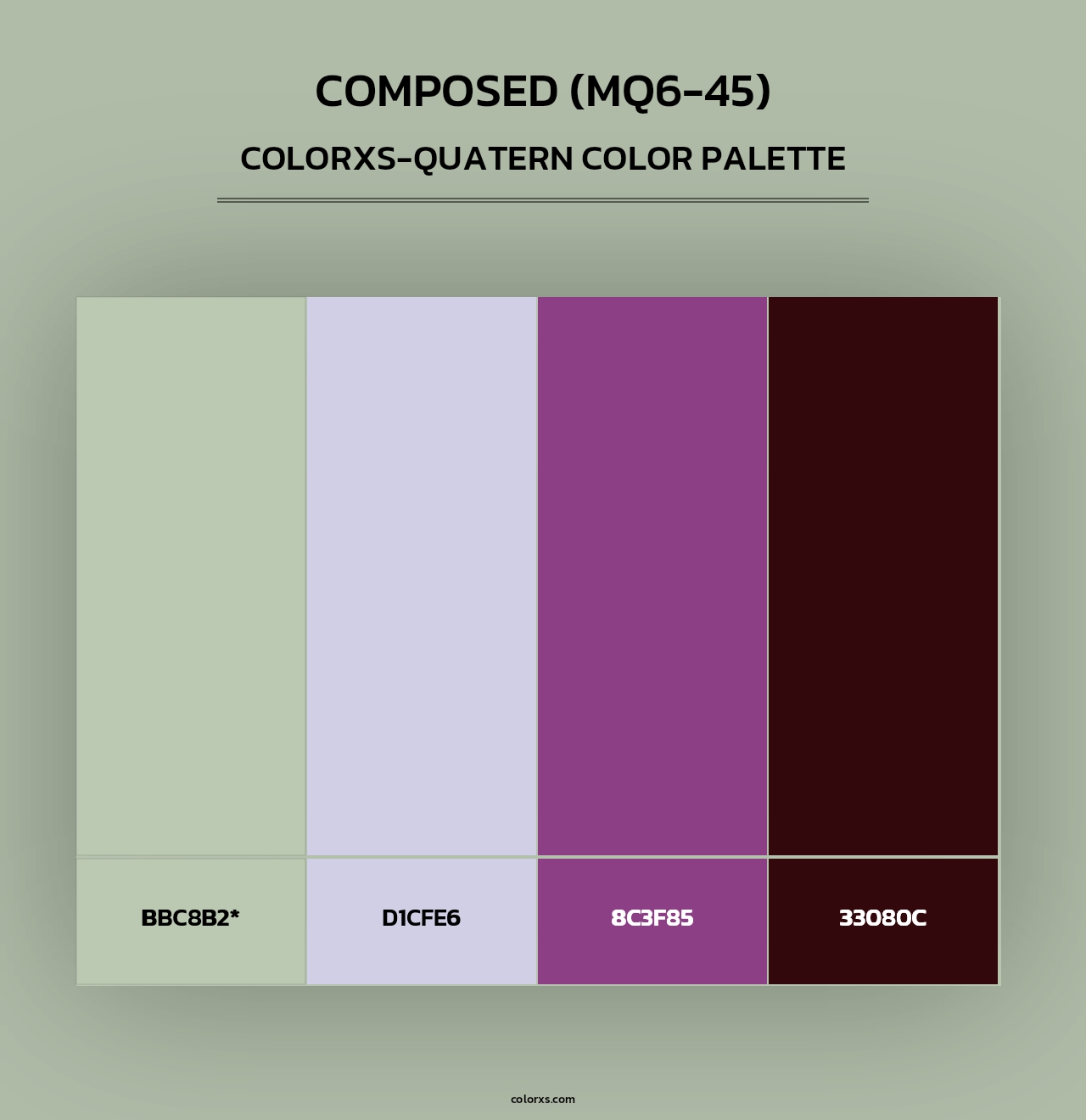Composed (MQ6-45) - Colorxs Quad Palette